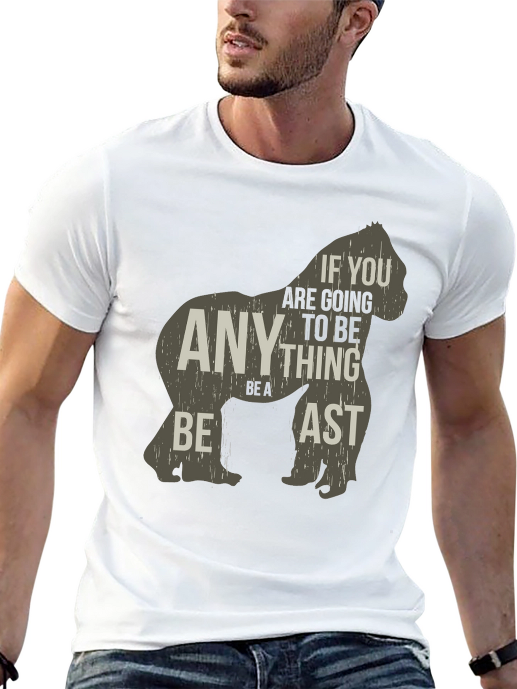 Be a Beast T-Shirt - Gorilla Graphic Tee