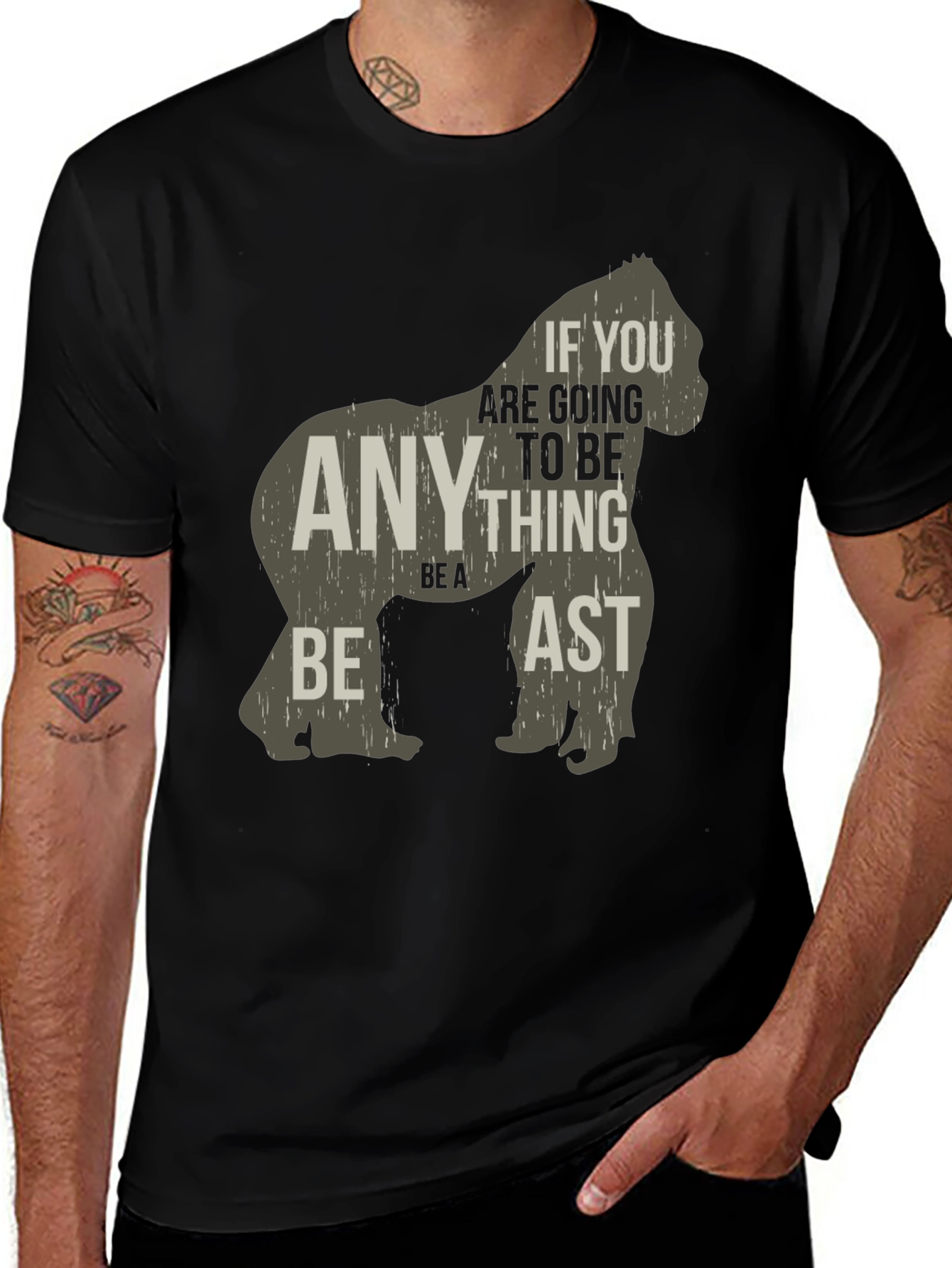 Be a Beast T-Shirt - Gorilla Graphic Tee