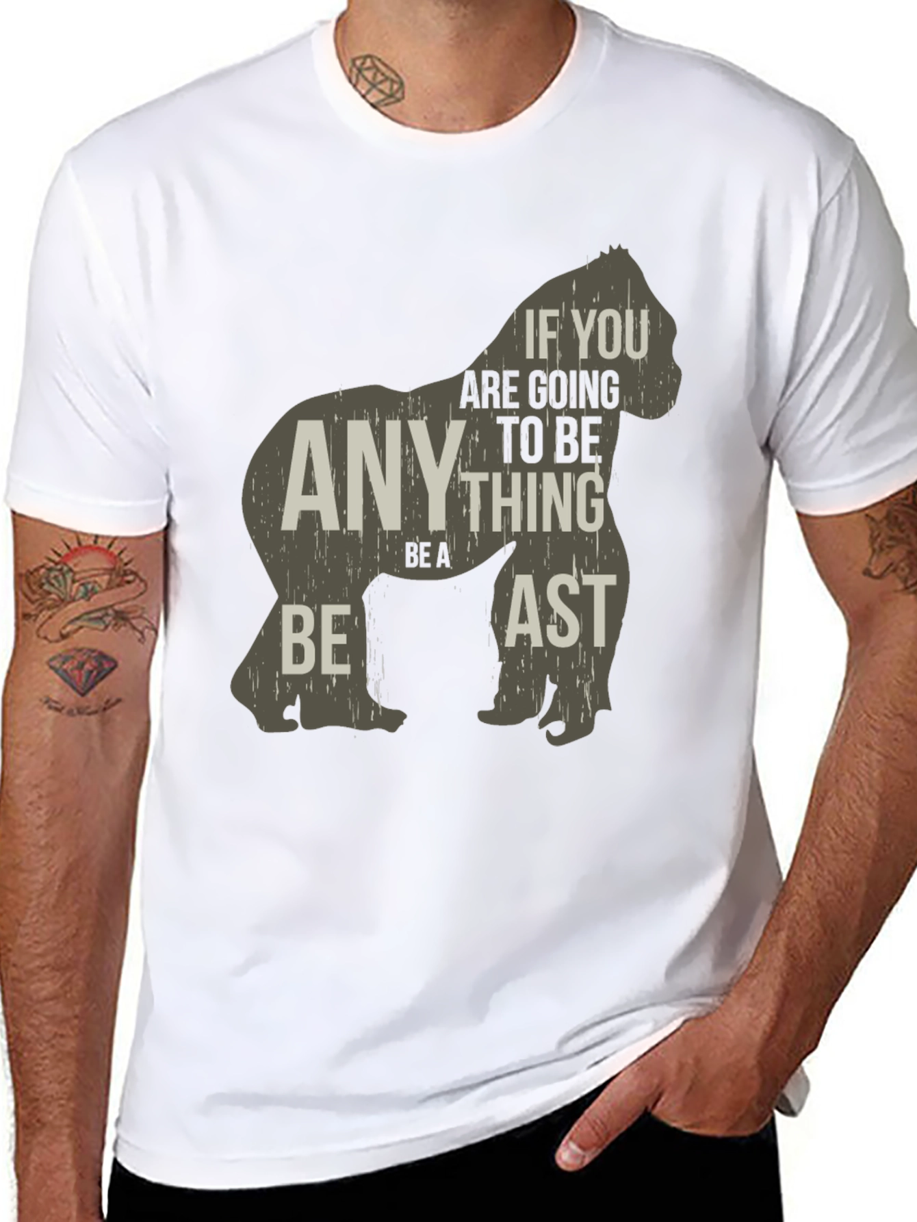 Be a Beast T-Shirt - Gorilla Graphic Tee