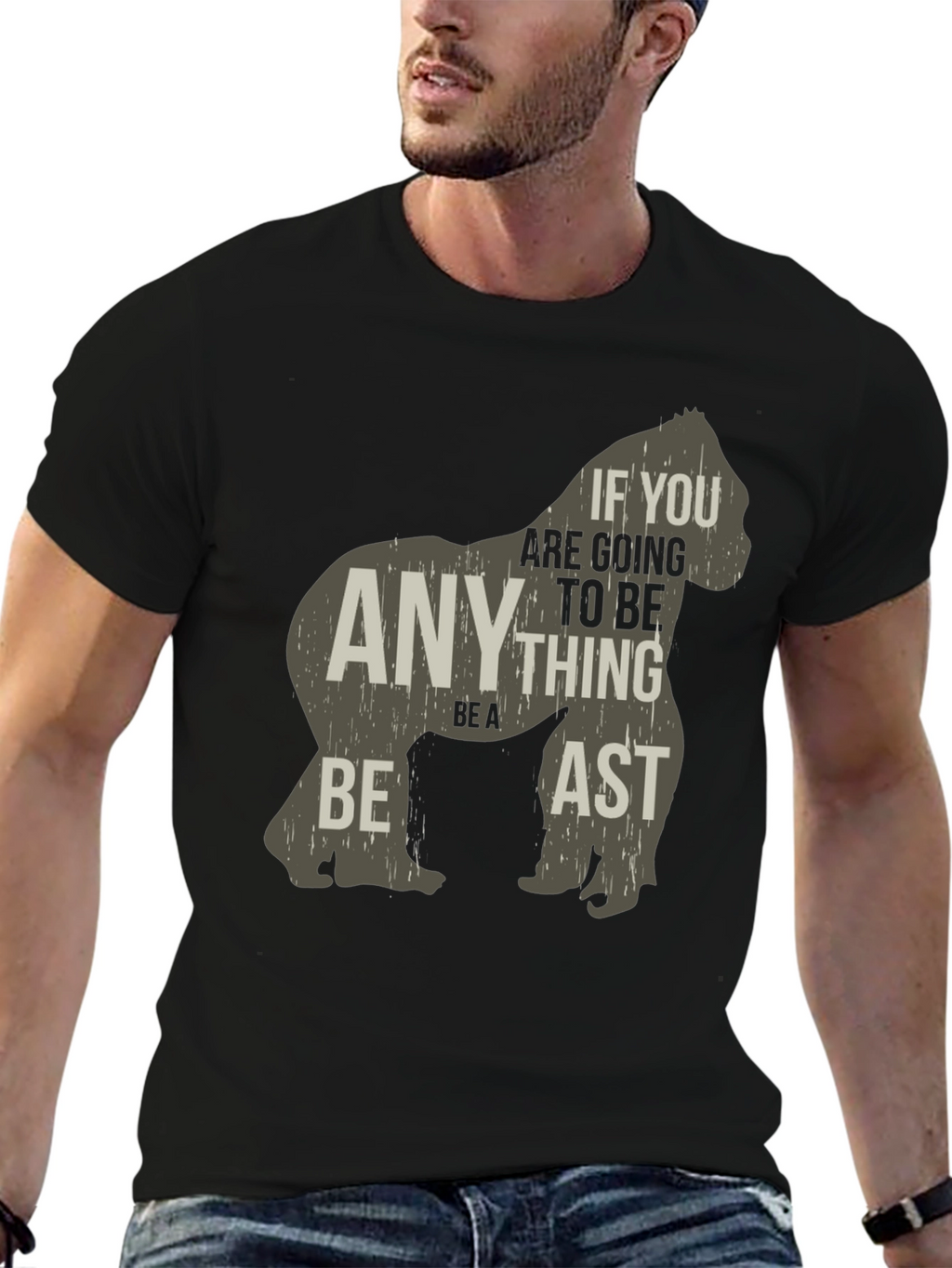 Be a Beast T-Shirt - Gorilla Graphic Tee