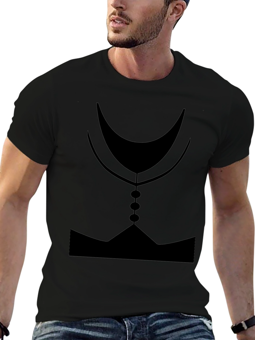 Mystic Silhouette Graphic Tee - Black