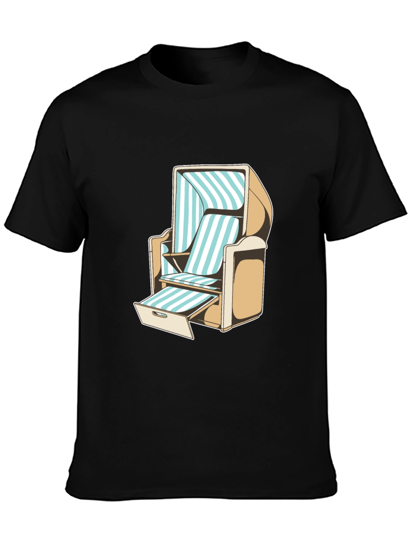 Beach Chair Graphic T-Shirt - Casual Style