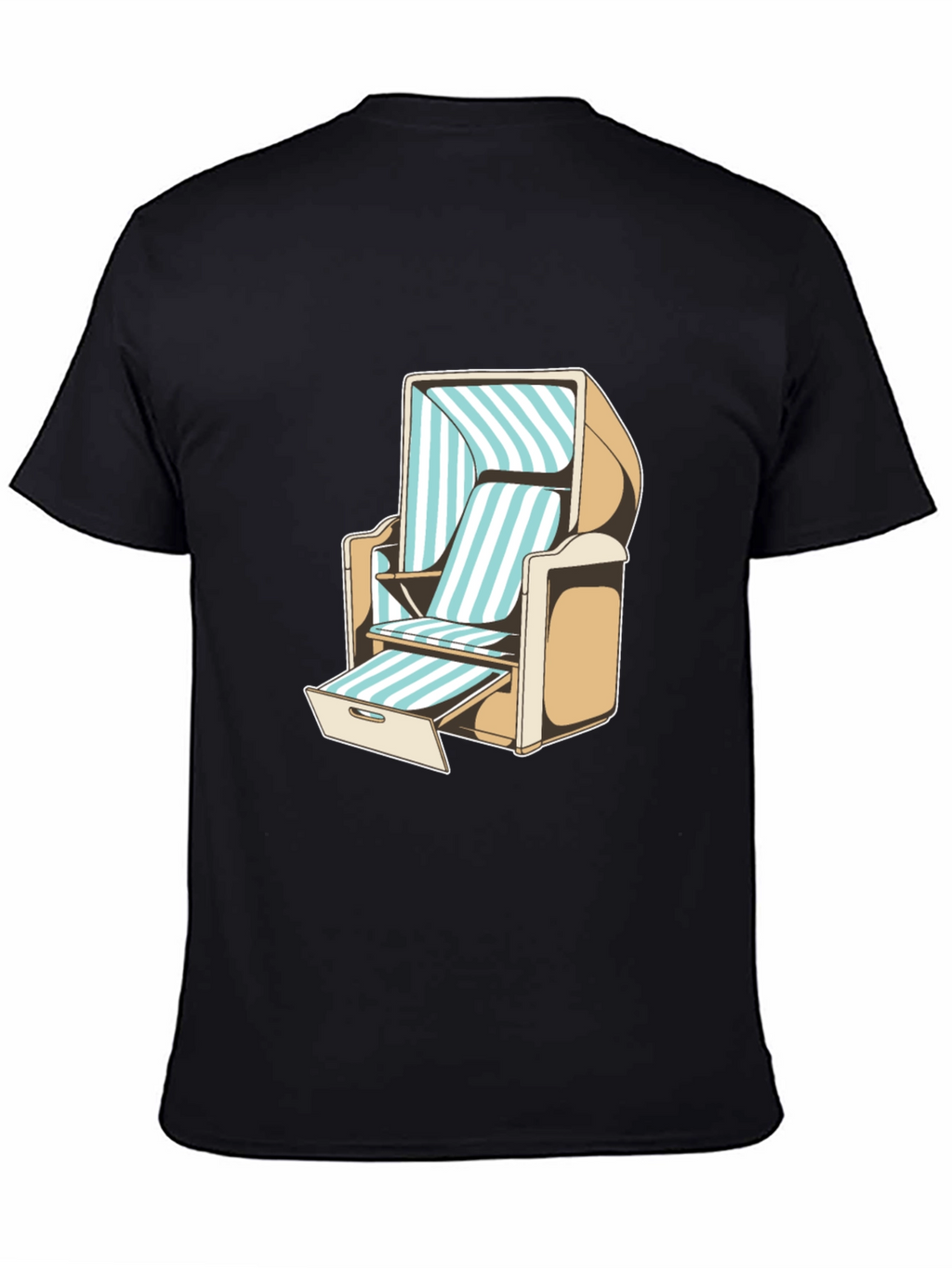 Beach Chair Graphic T-Shirt - Casual Style
