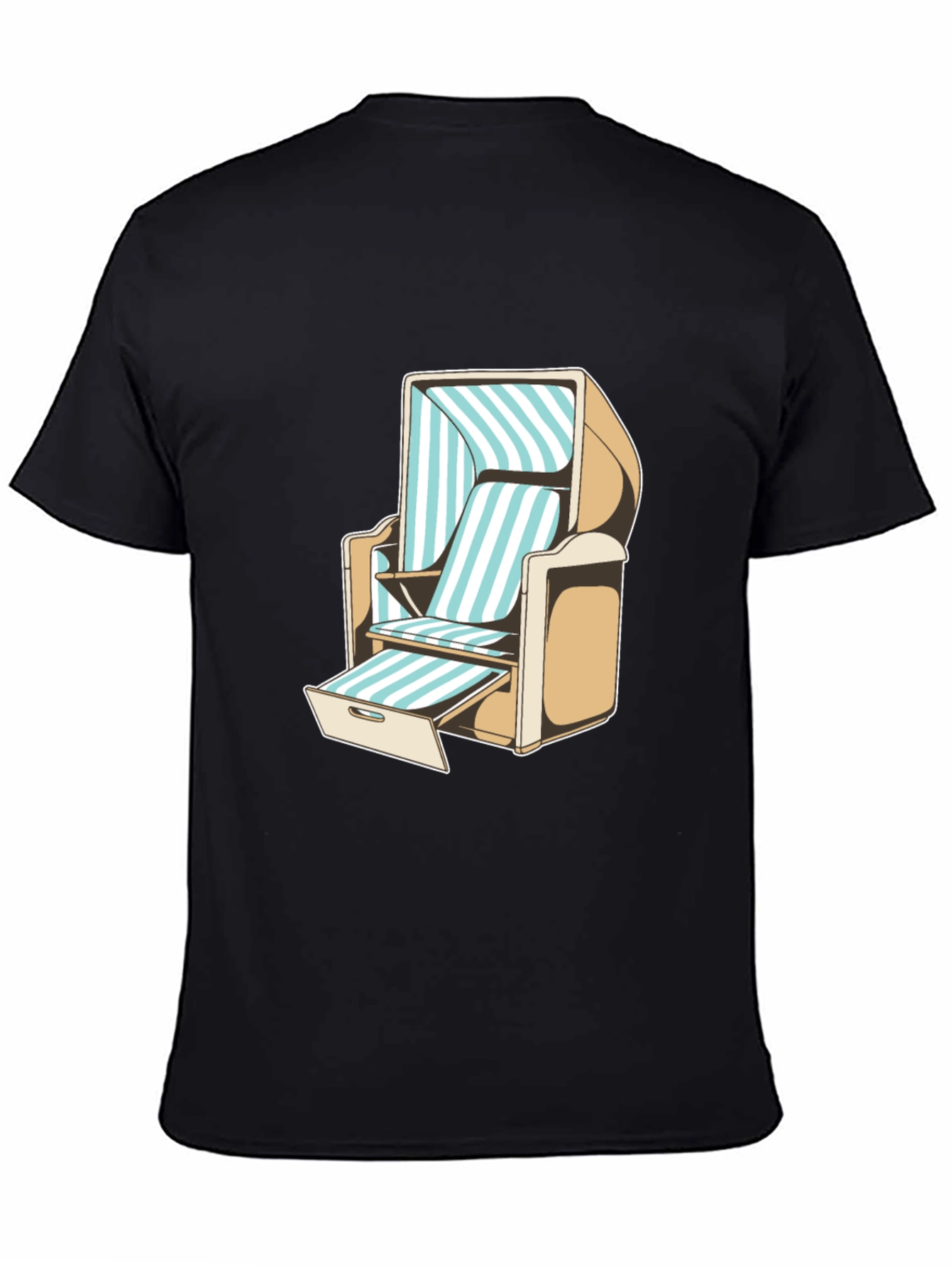 Beach Chair Graphic T-Shirt - Casual Style
