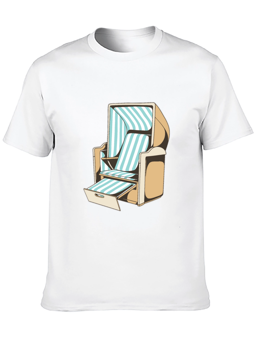 Beach Chair Graphic T-Shirt - Casual Style