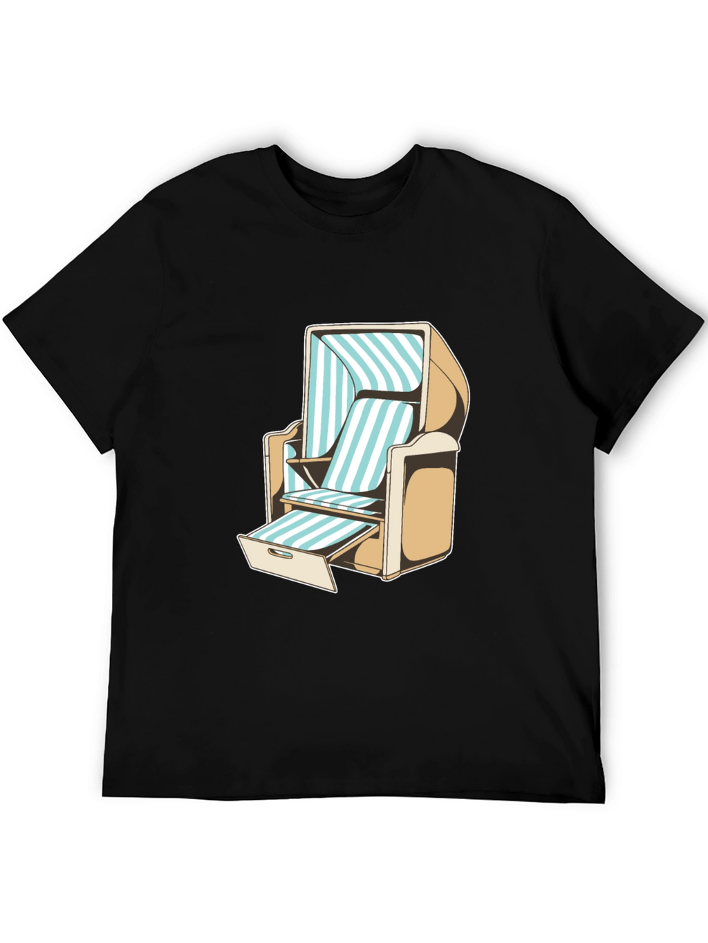 Beach Chair Graphic T-Shirt - Casual Style