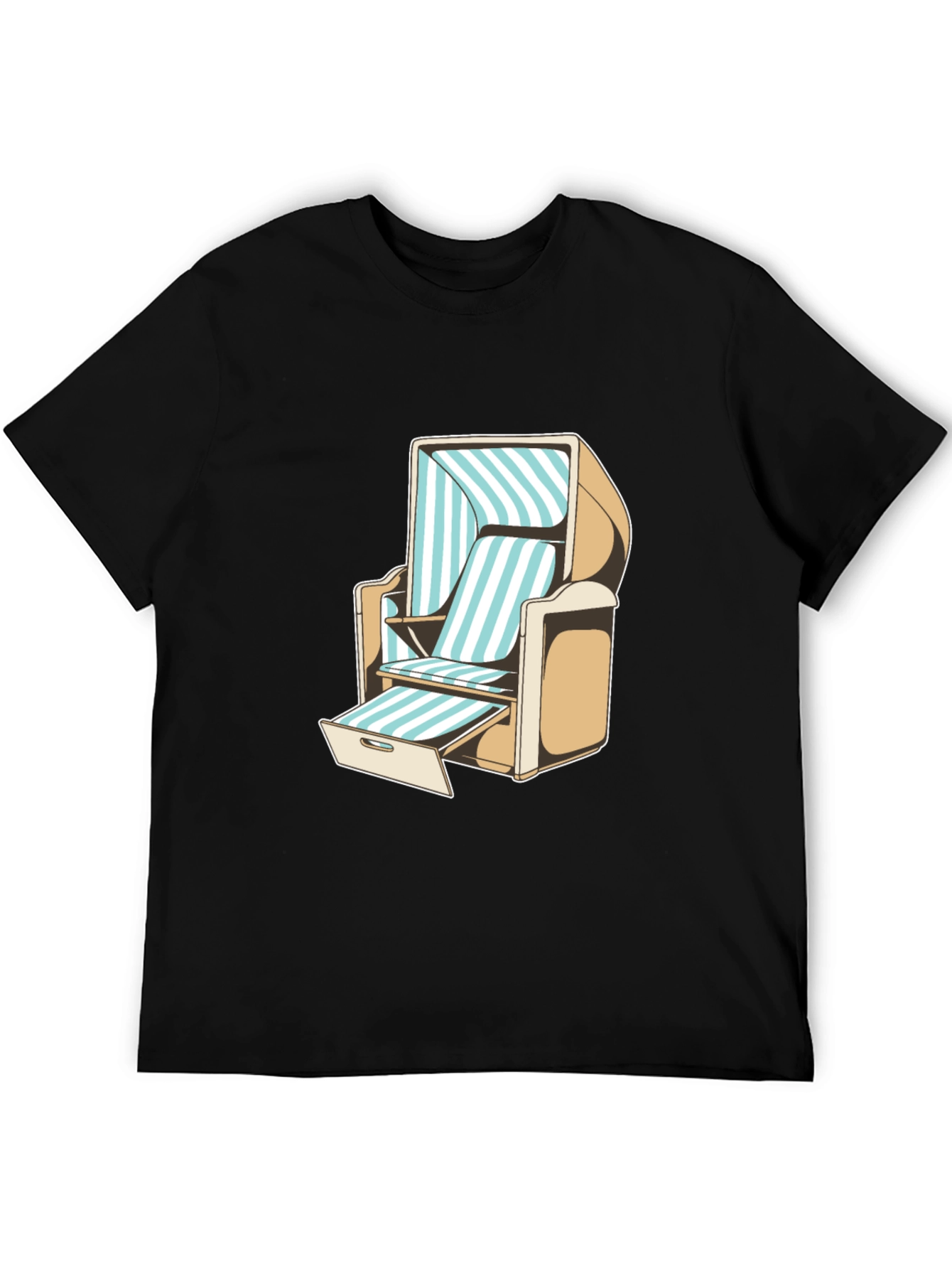 Beach Chair Graphic T-Shirt - Casual Style