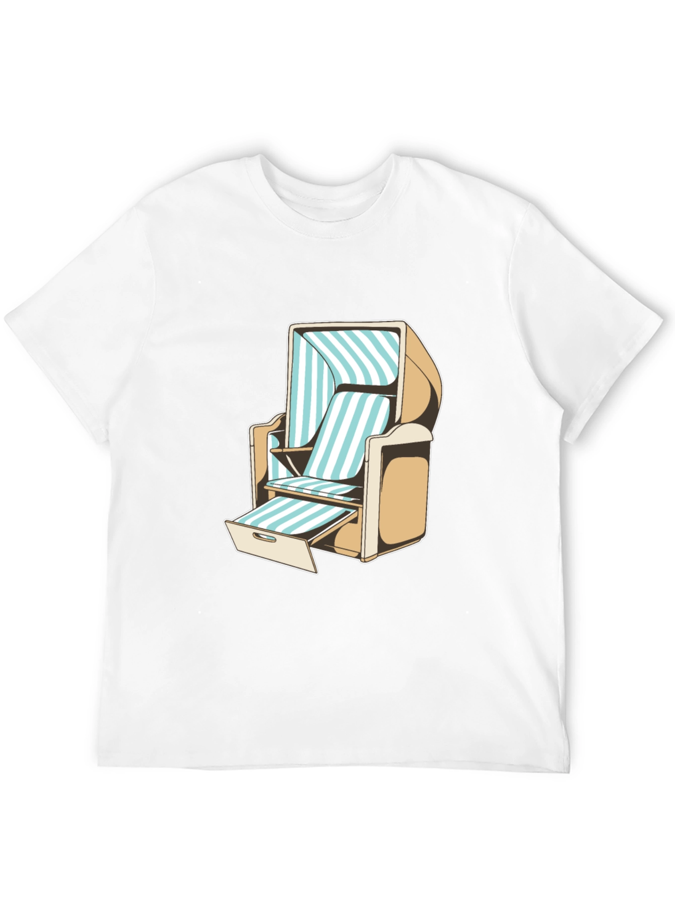 Beach Chair Graphic T-Shirt - Casual Style
