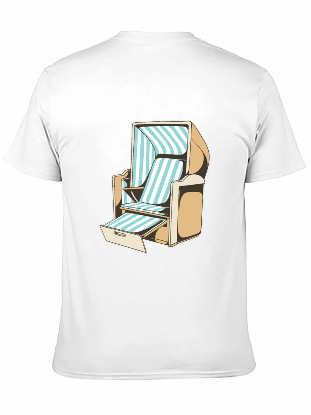 Beach Chair Graphic T-Shirt - Casual Style