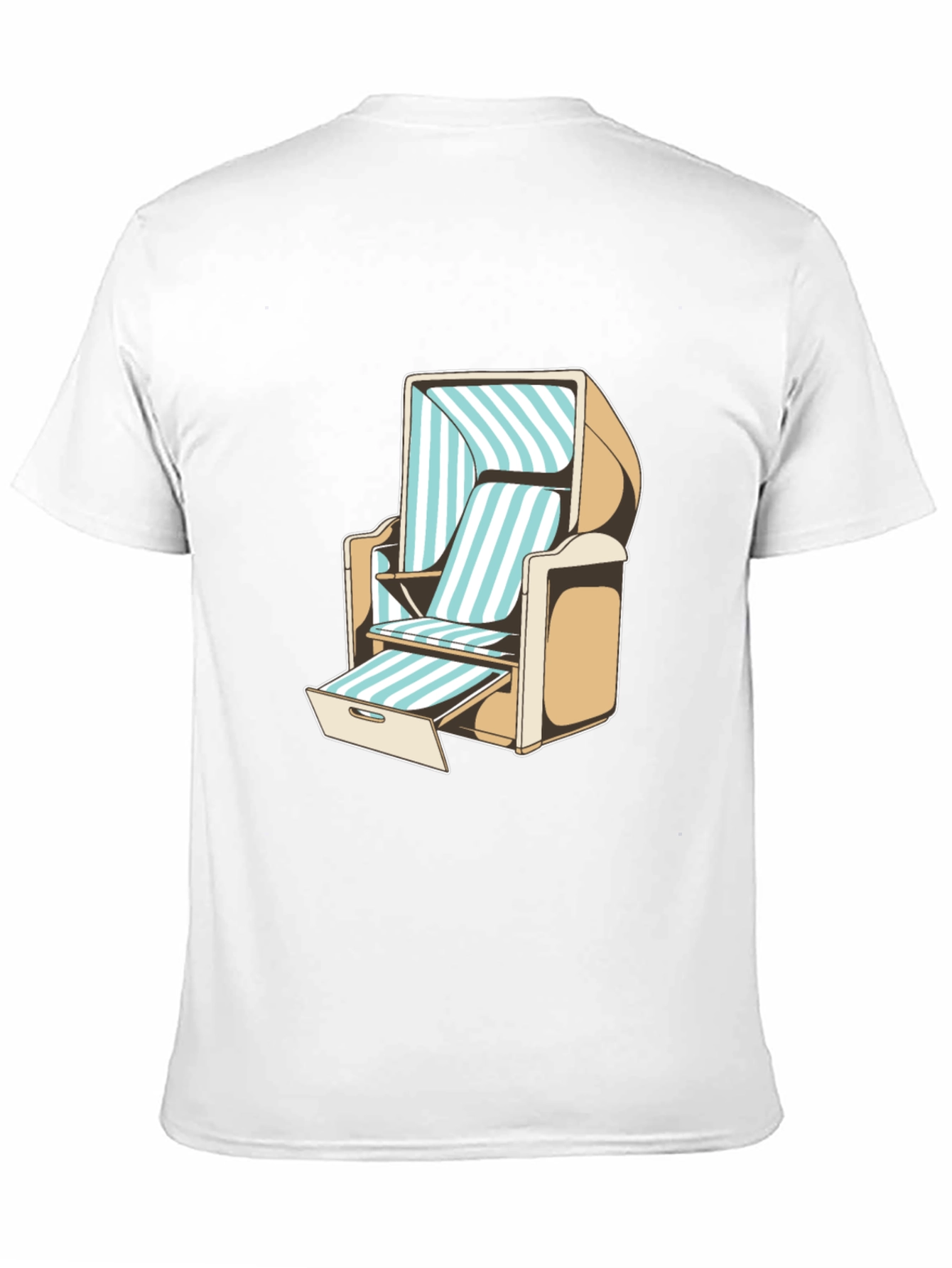 Beach Chair Graphic T-Shirt - Casual Style