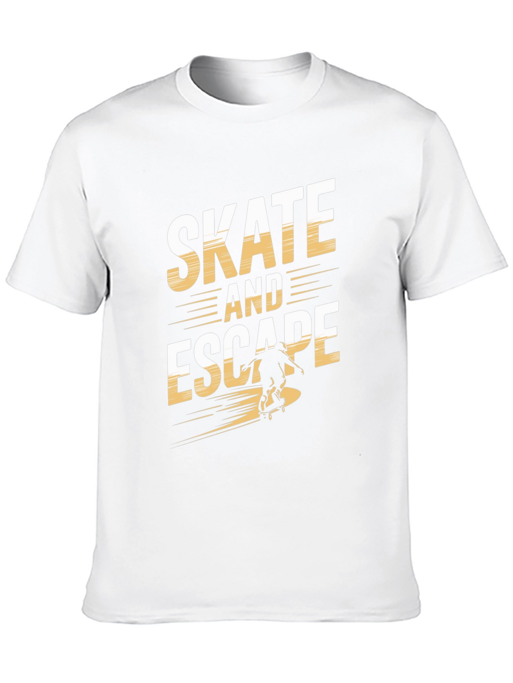 Skate and Escape Black Graphic Tee
