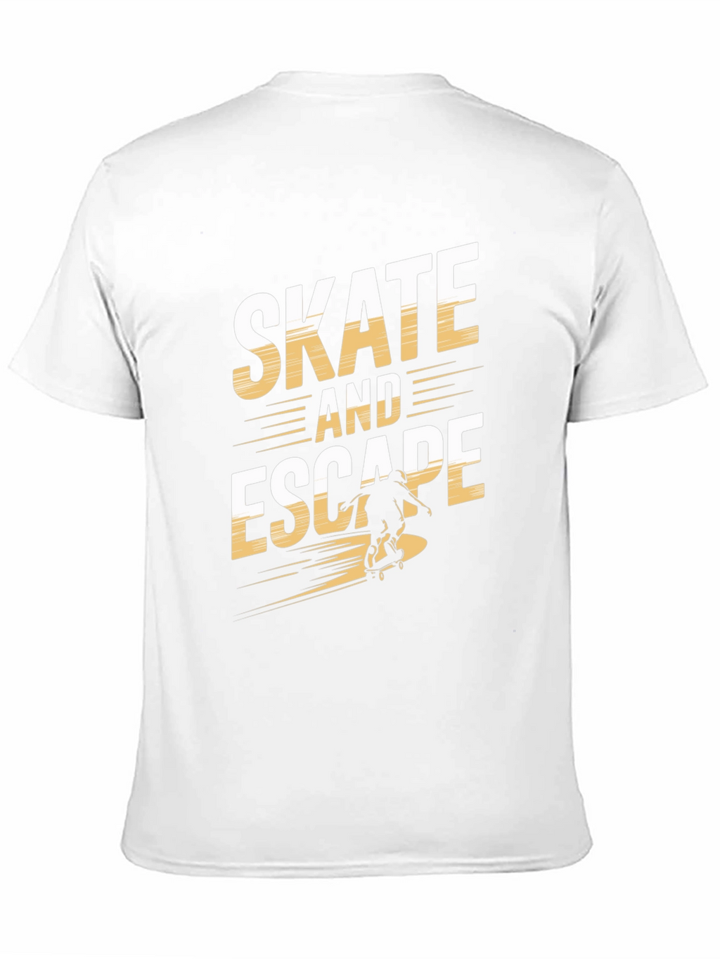 Skate and Escape Black Graphic Tee