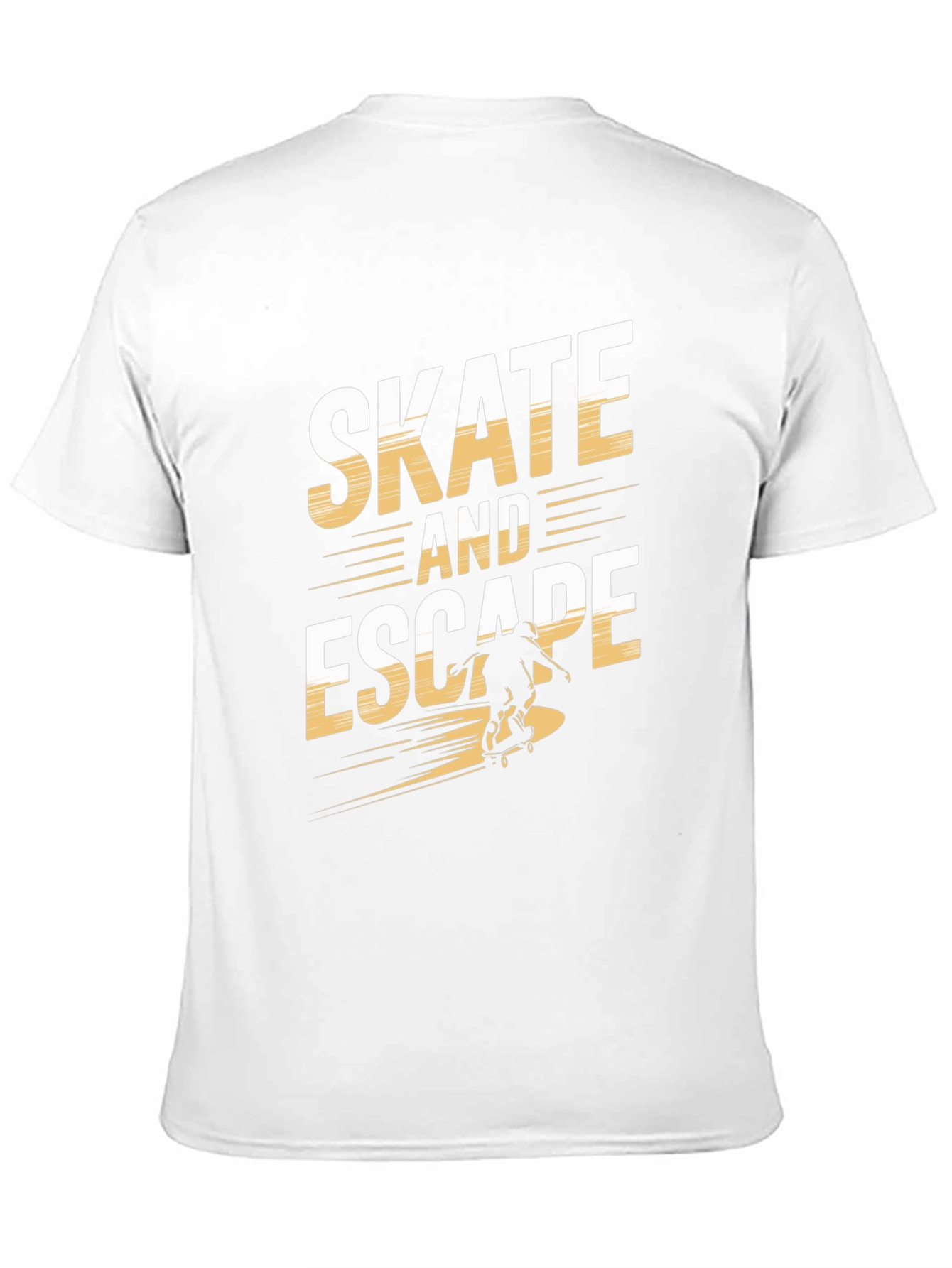 Skate and Escape Black Graphic Tee