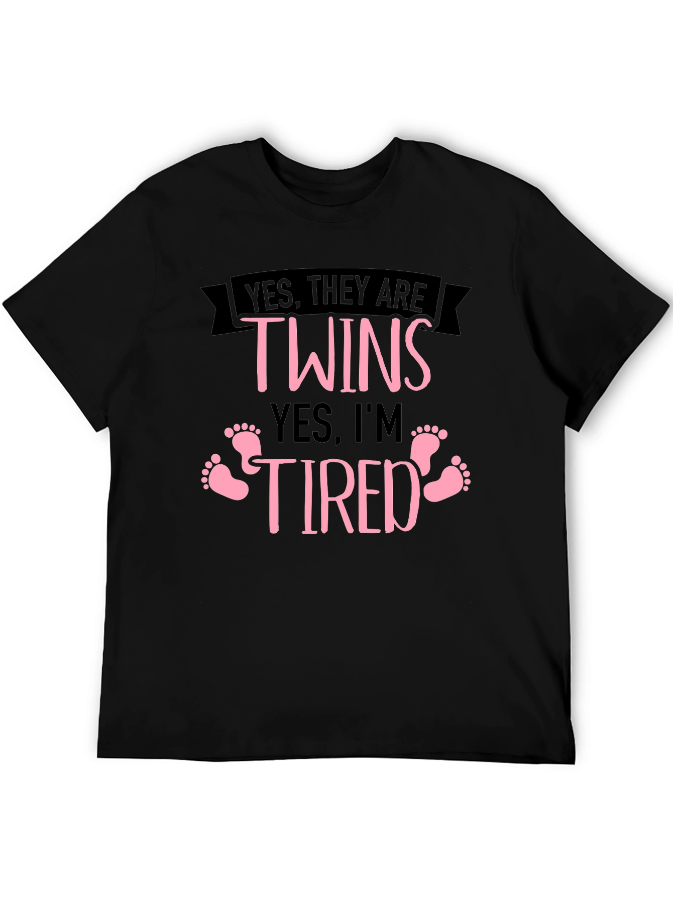 Twins Tired Black T-Shirt