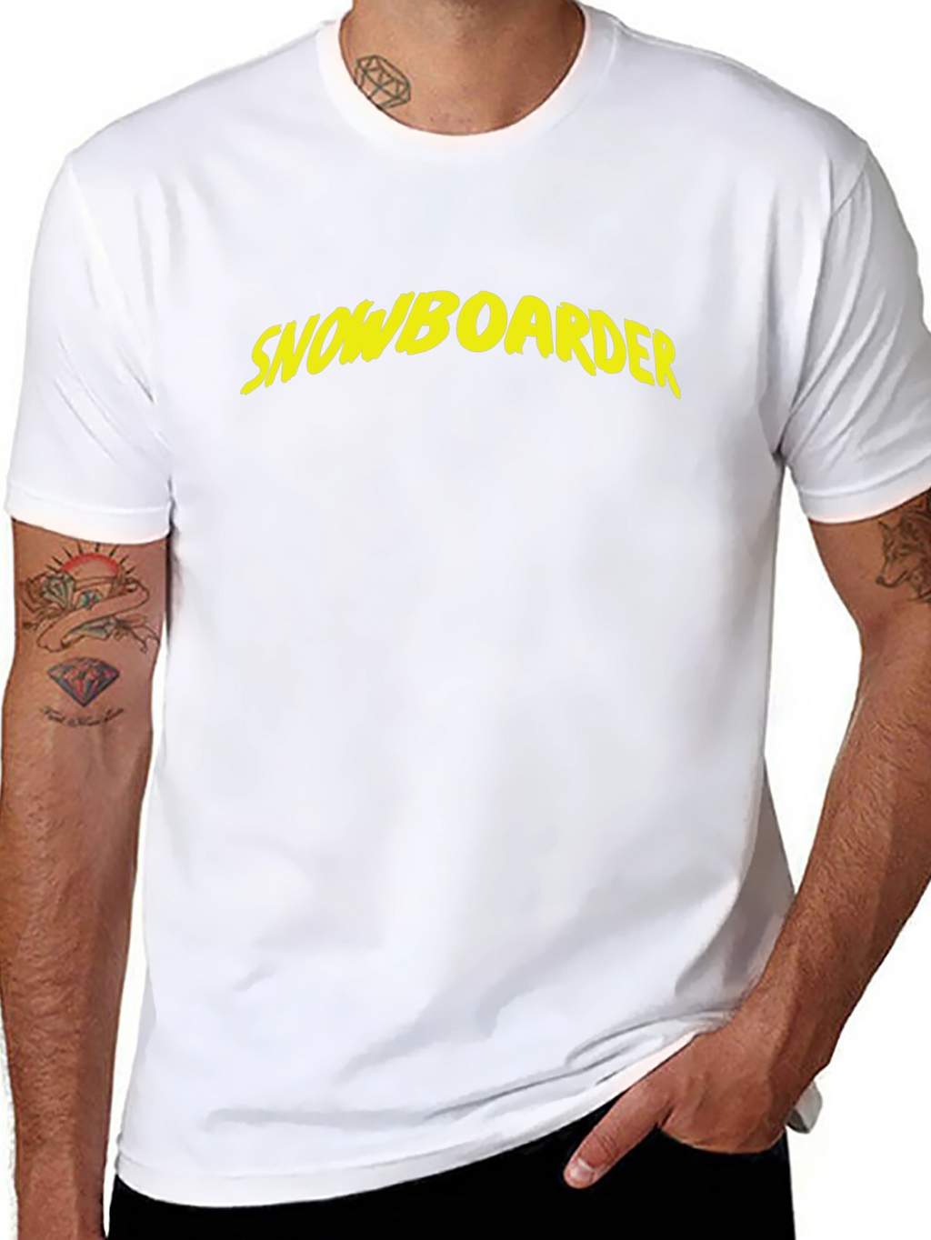 Snowboarder Graphic Black T-Shirt