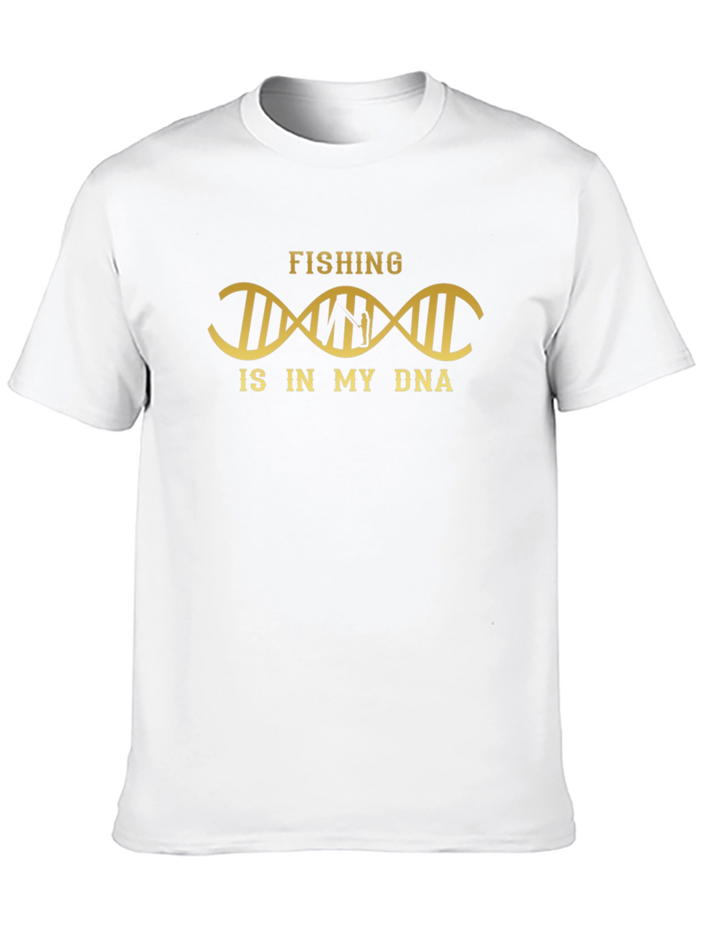 Fishing is in My DNA Black T-Shirt