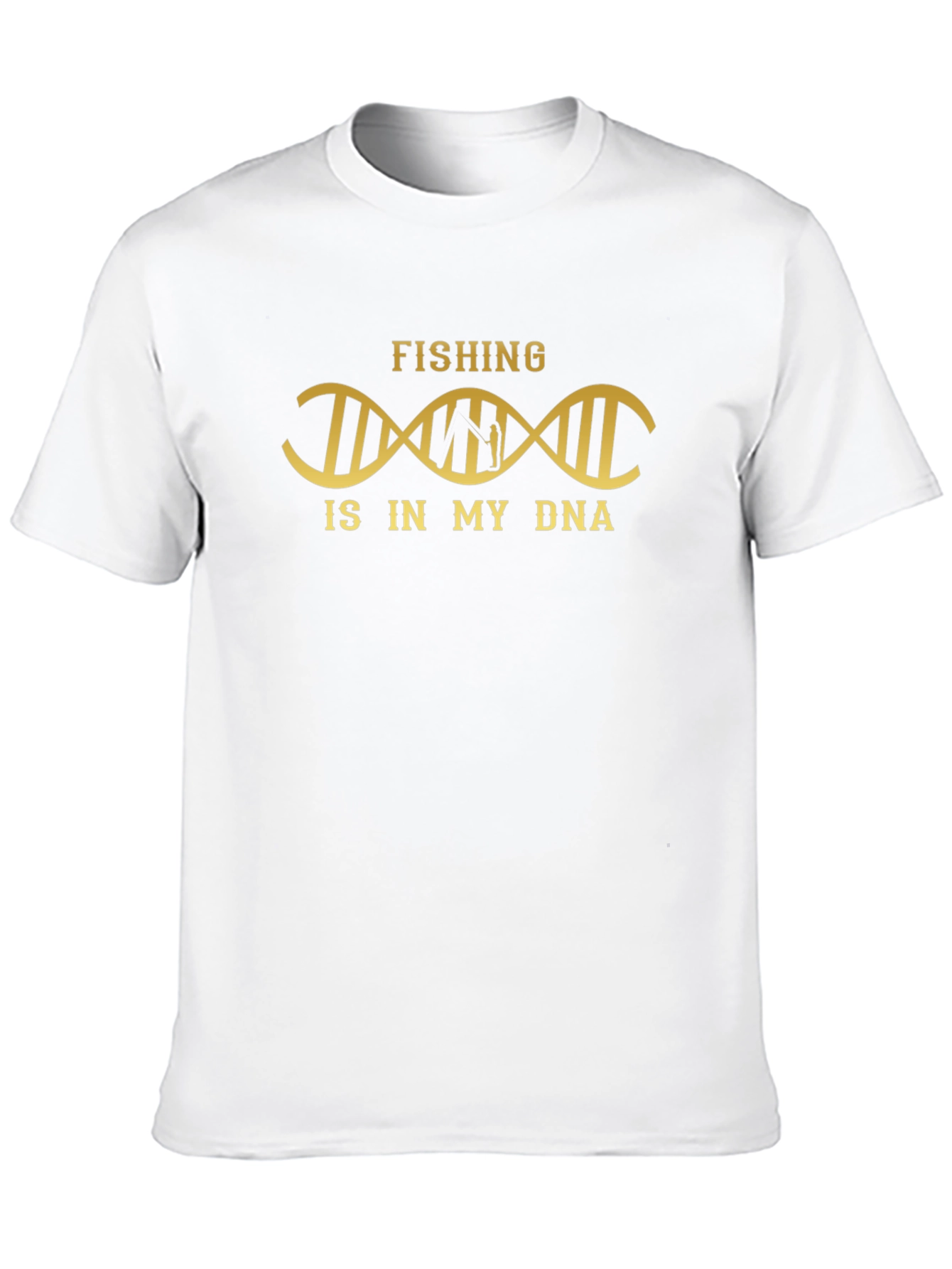 Fishing is in My DNA Black T-Shirt