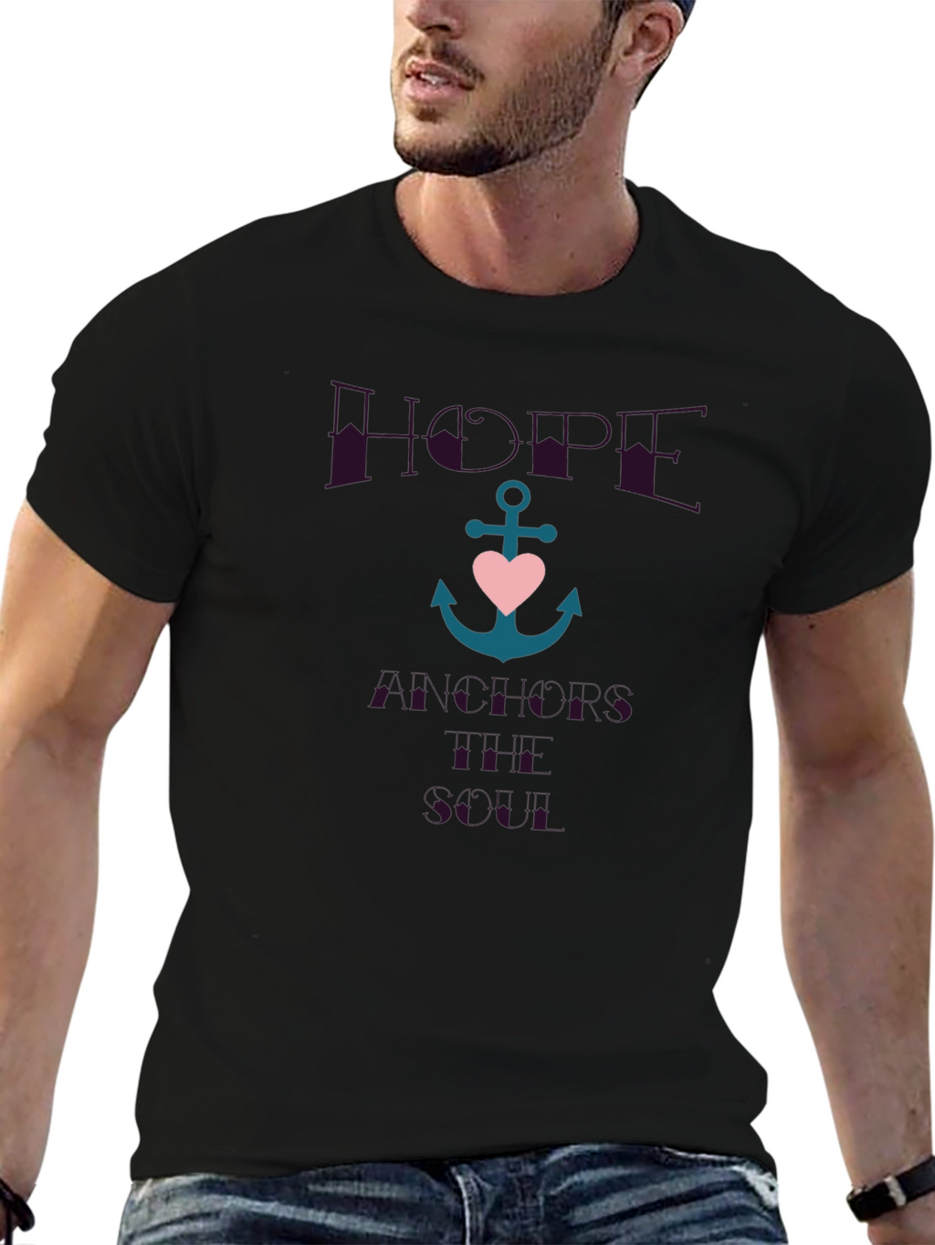 Hope Anchors the Soul Graphic T-Shirt