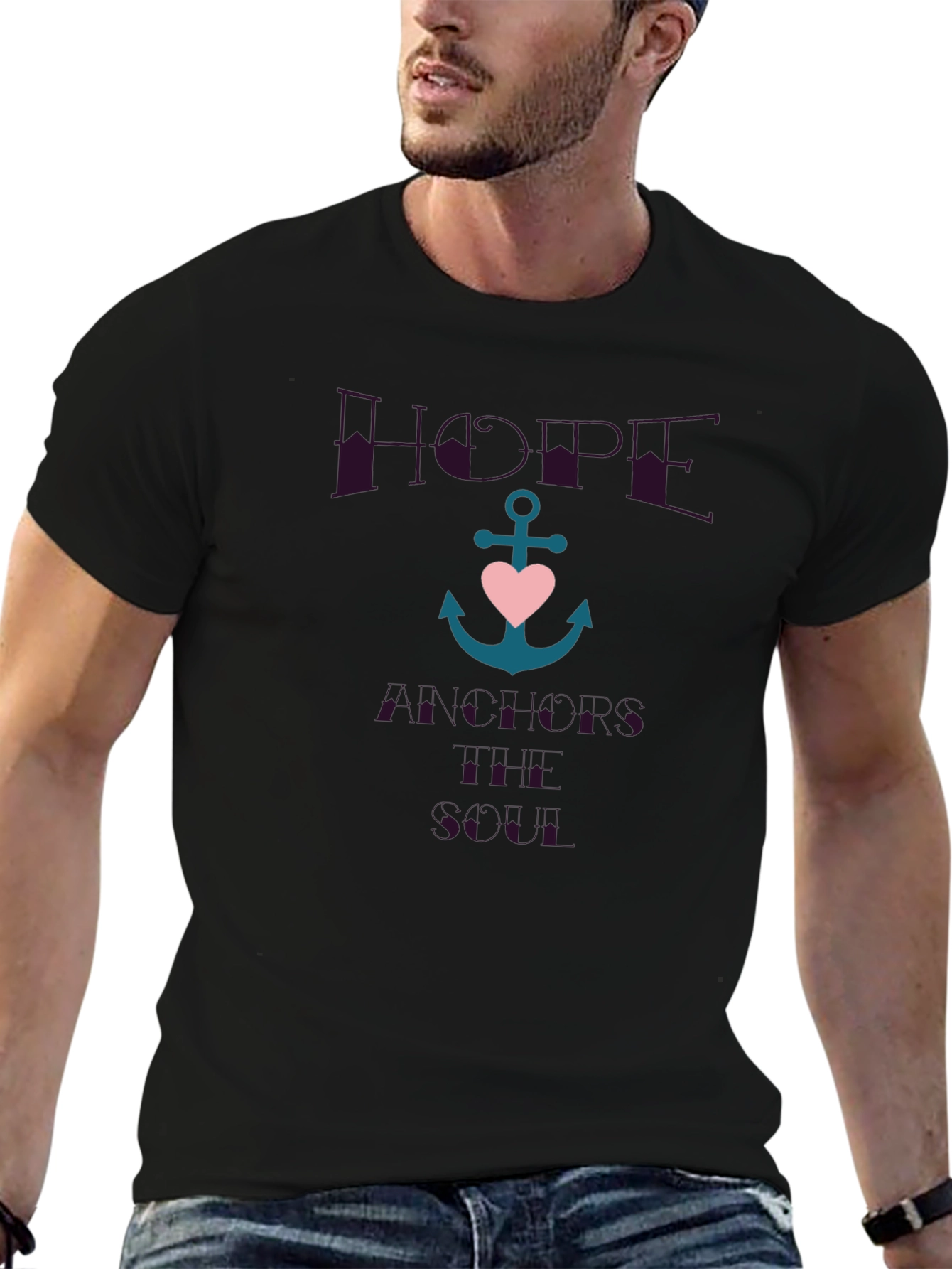 Hope Anchors the Soul Graphic T-Shirt
