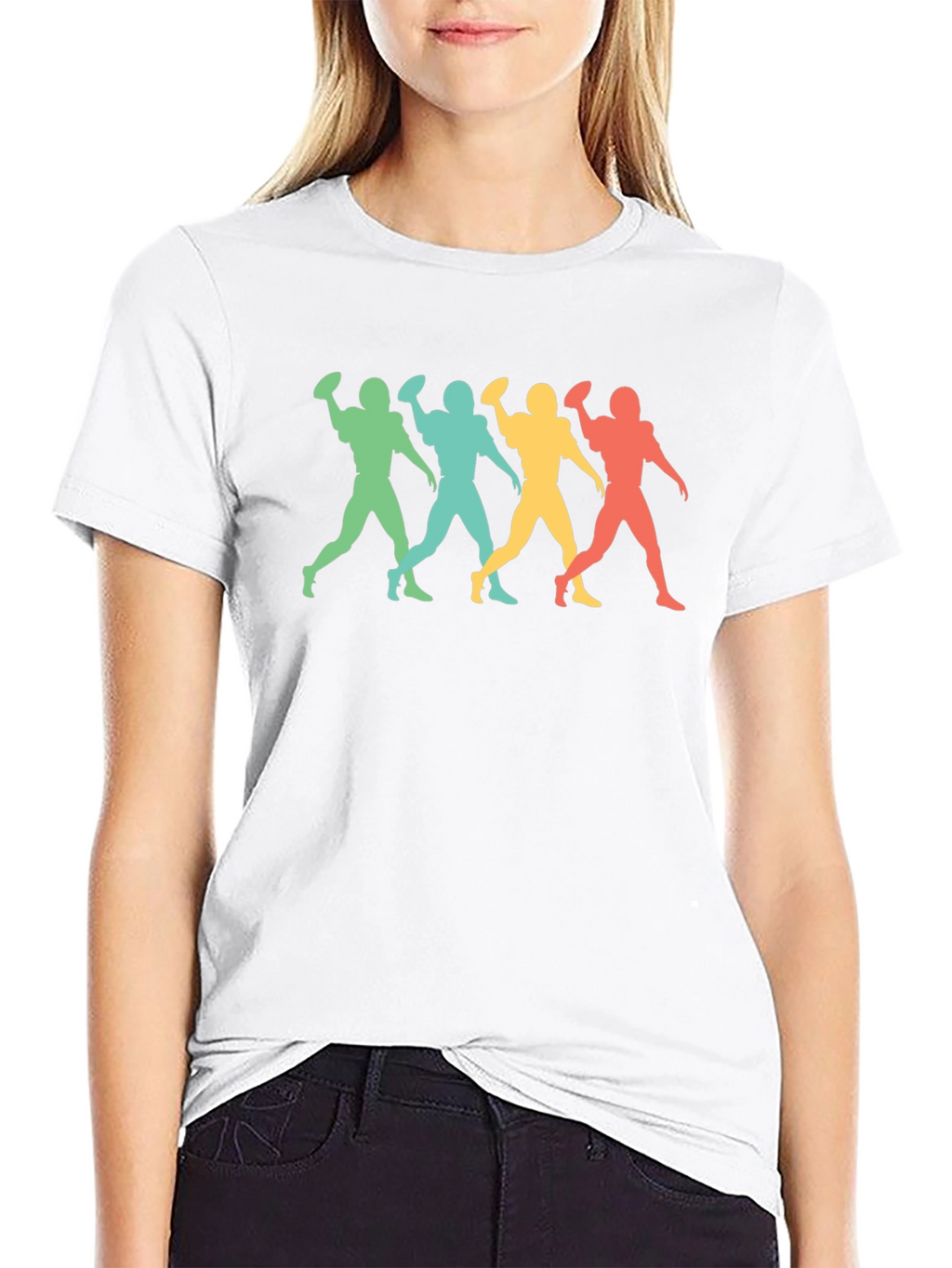 Retro Football Player Graphic Tee
