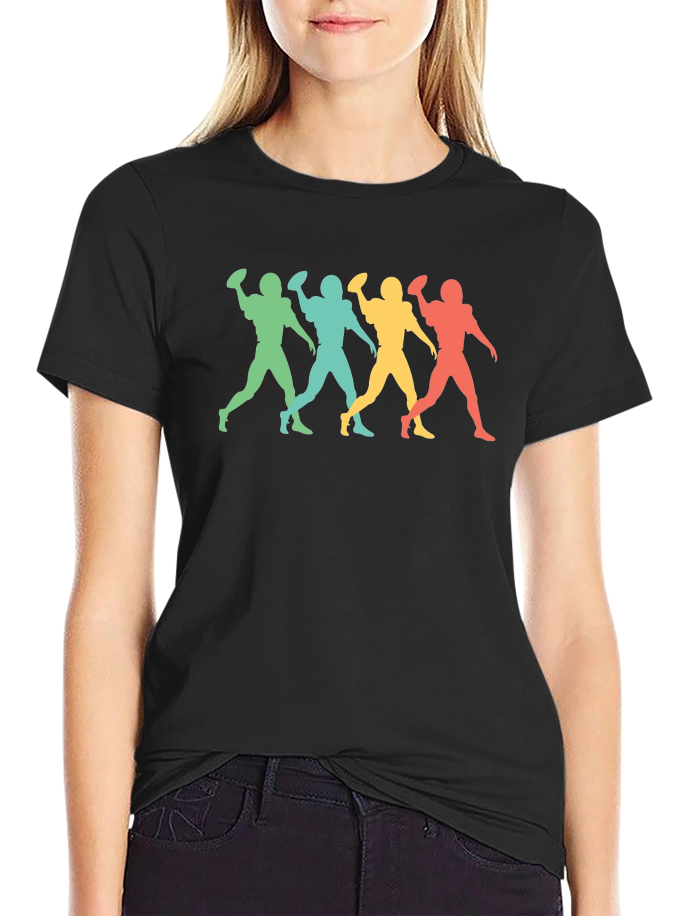 Retro Football Player Graphic Tee