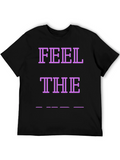 Feel the Vibes Black Graphic Tee