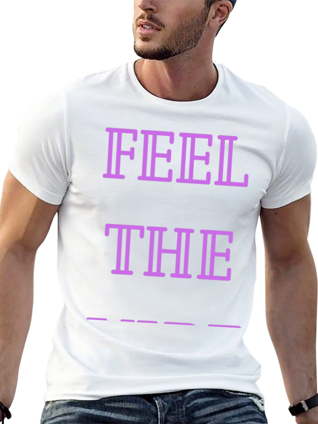 Feel the Vibes Black Graphic Tee