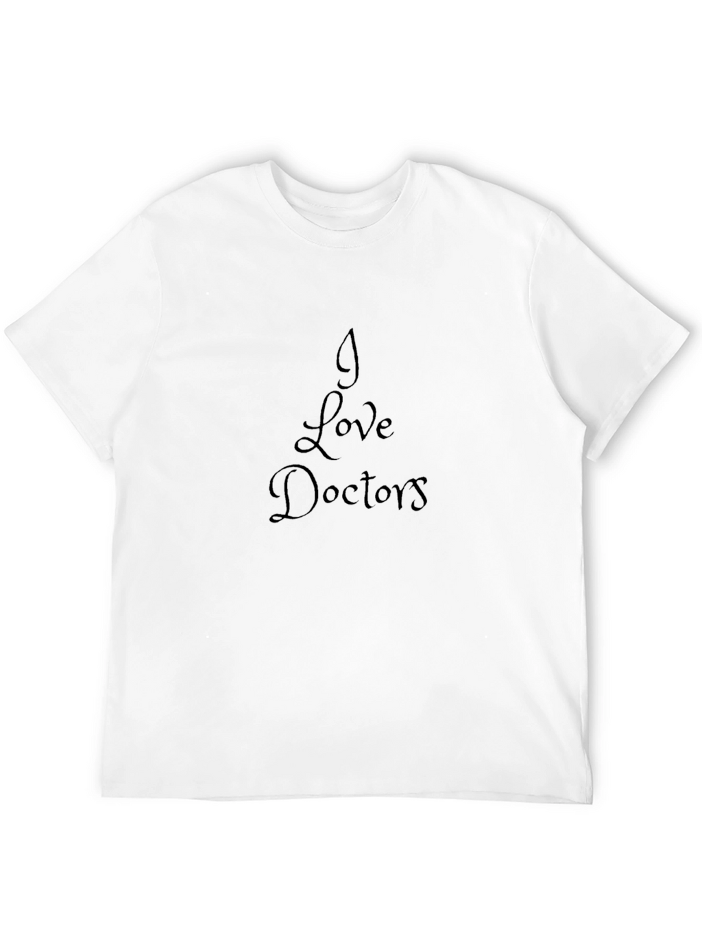 I Love Doctors Black T-Shirt