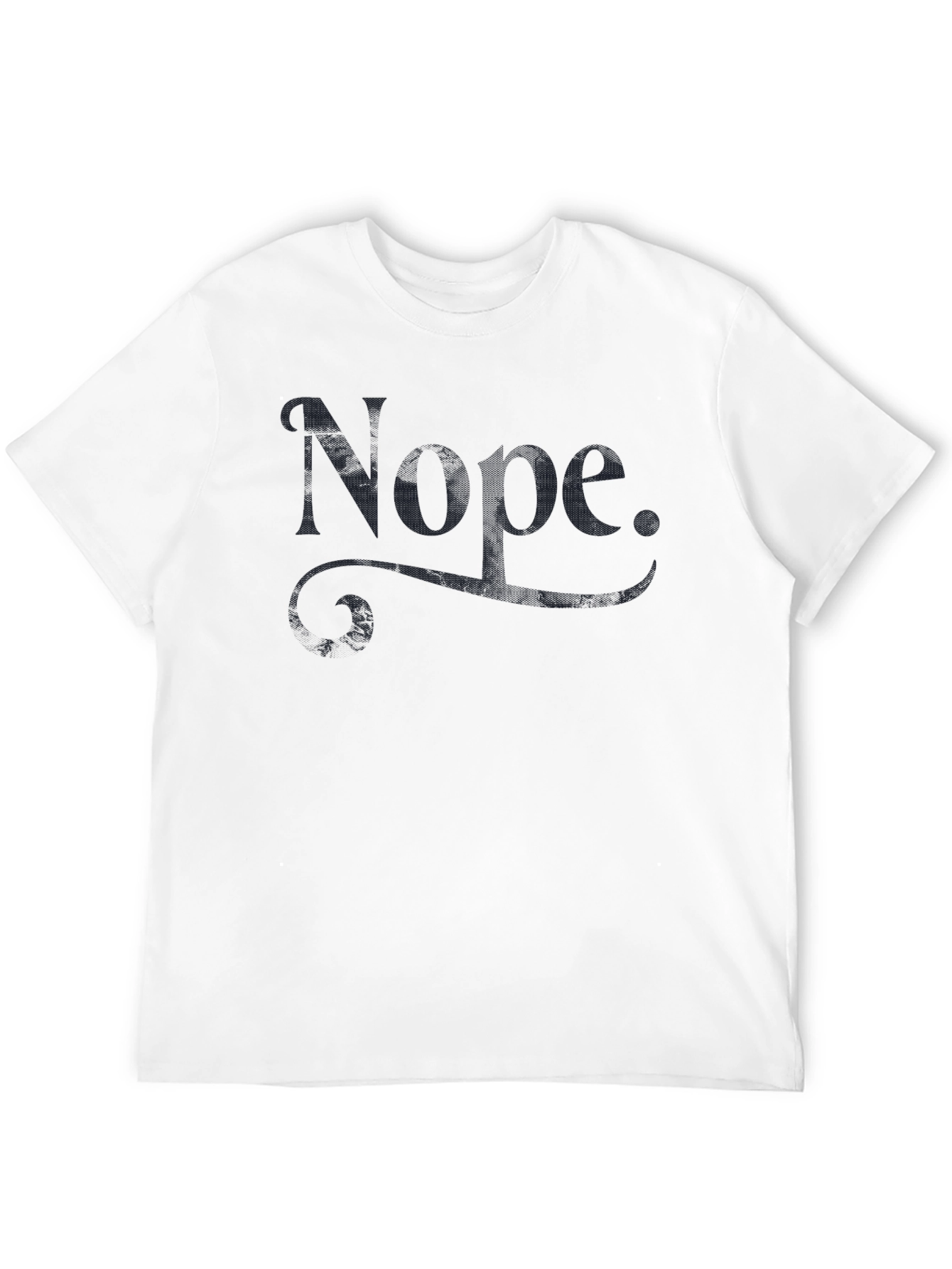 Nope Graphic Tee - Soft Cotton Casual T-Shirt