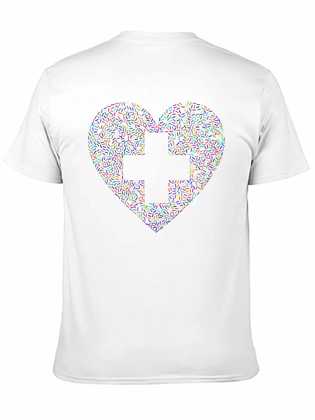Heart & Cross Sprinkles Graphic Tee