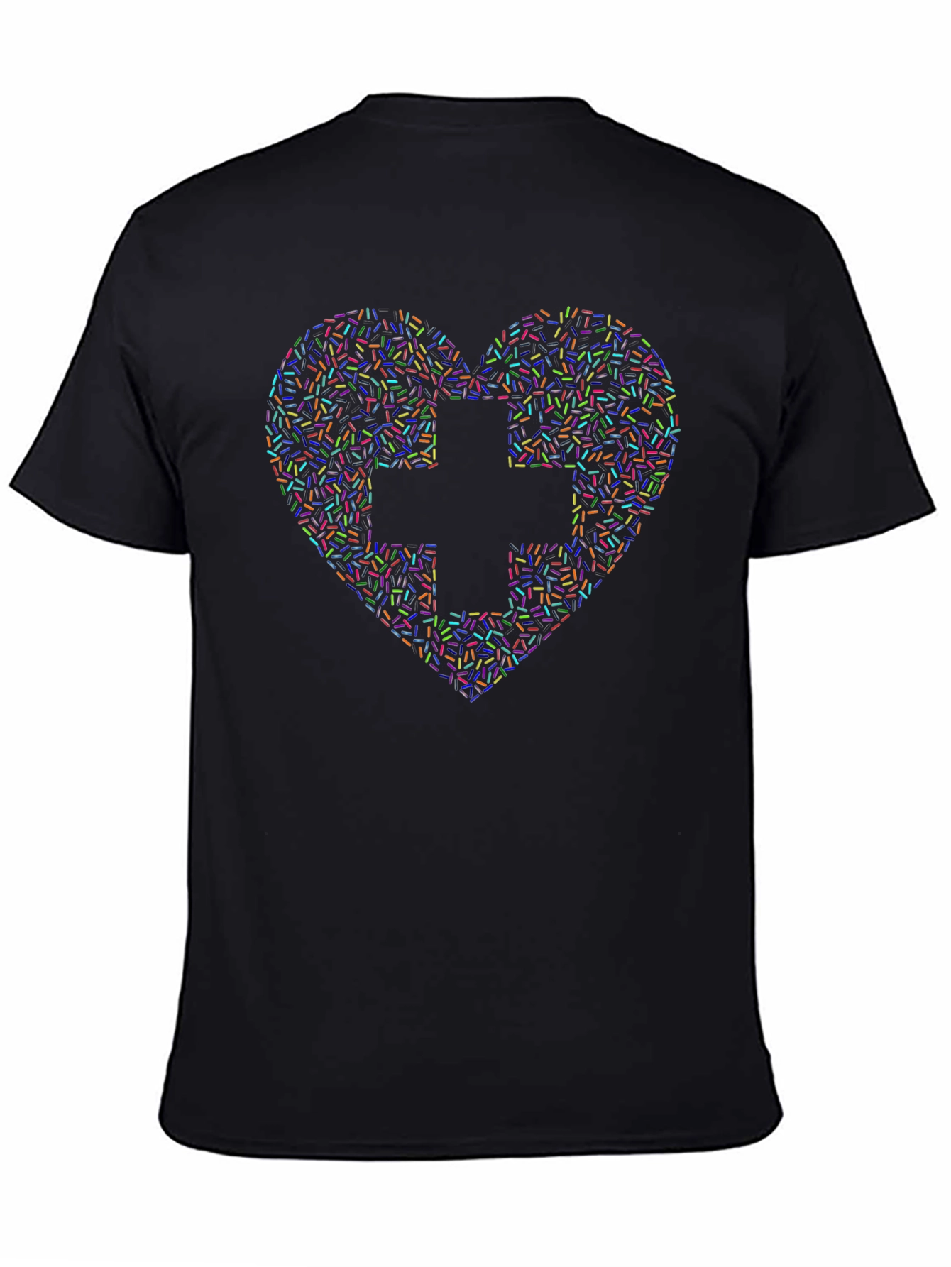 Heart & Cross Sprinkles Graphic Tee