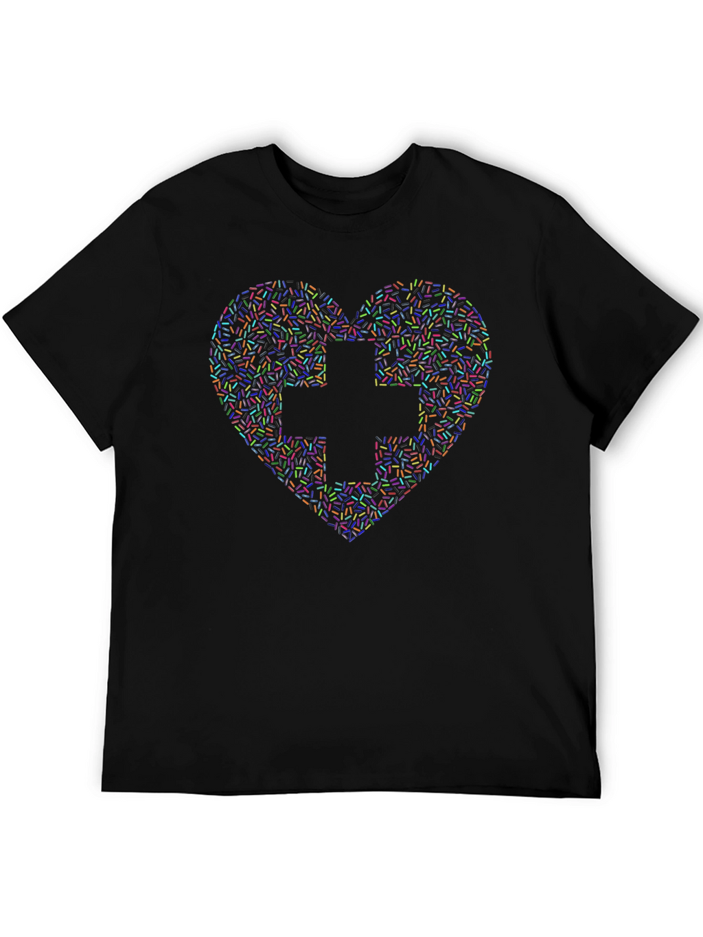 Heart & Cross Sprinkles Graphic Tee