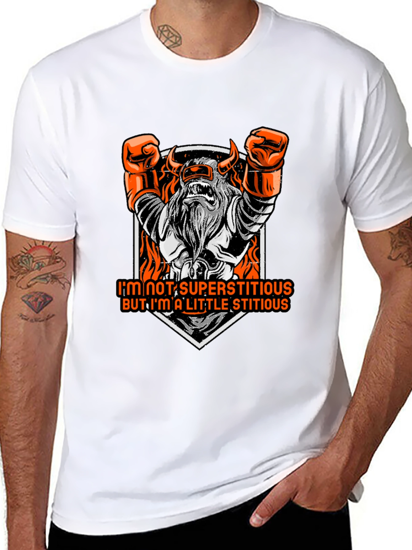Superstitious Graphic Tee - Black