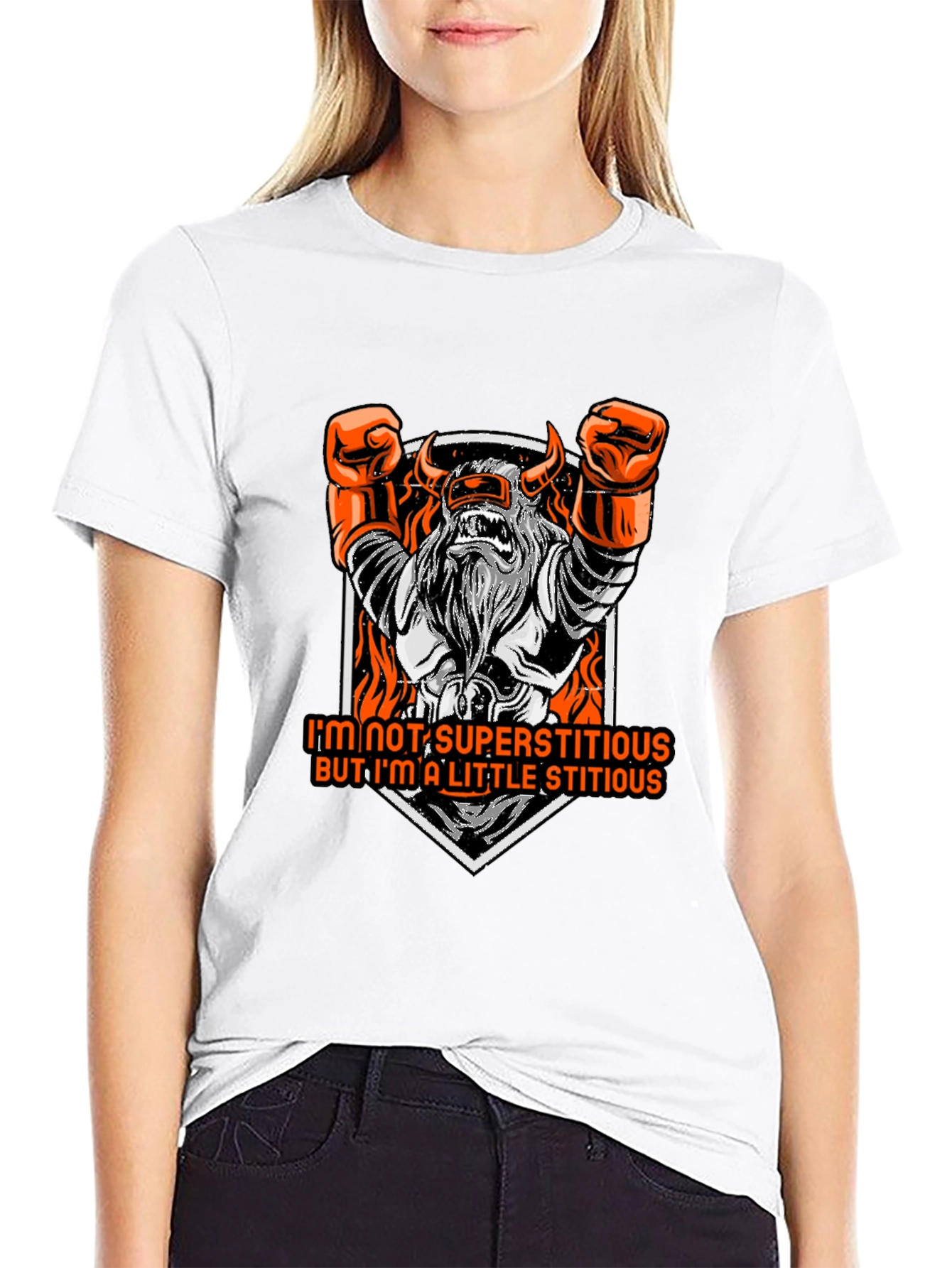 Superstitious Graphic Tee - Black
