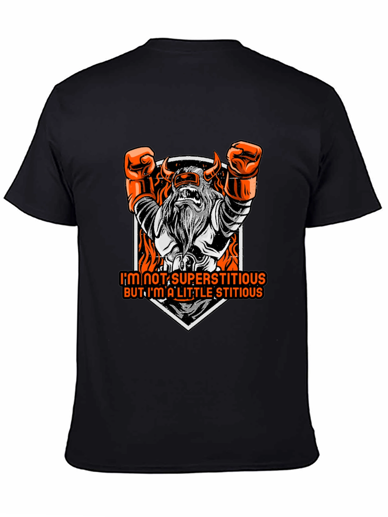 Superstitious Graphic Tee - Black