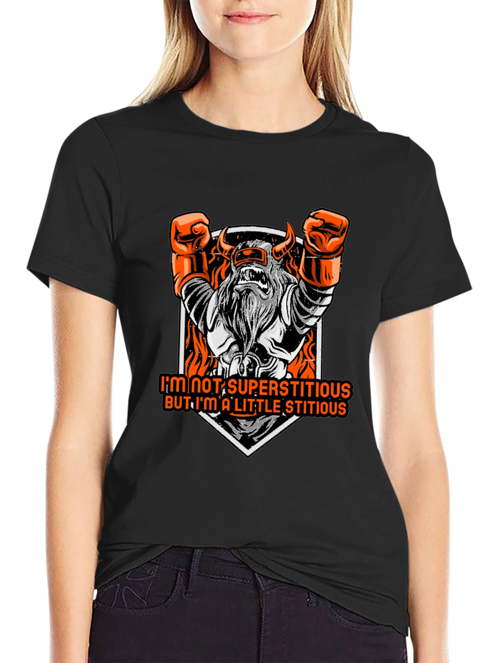 Superstitious Graphic Tee - Black
