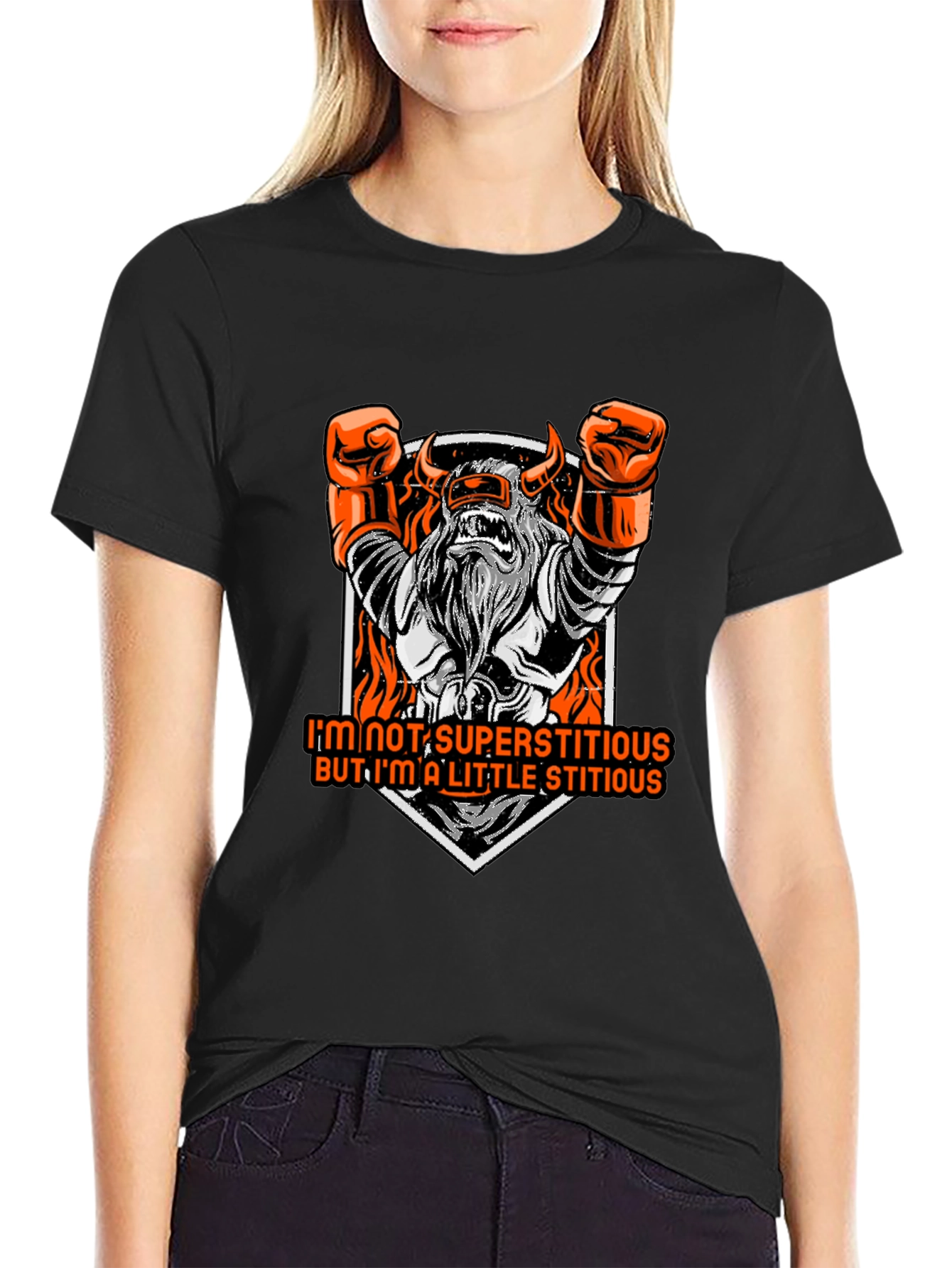 Superstitious Graphic Tee - Black