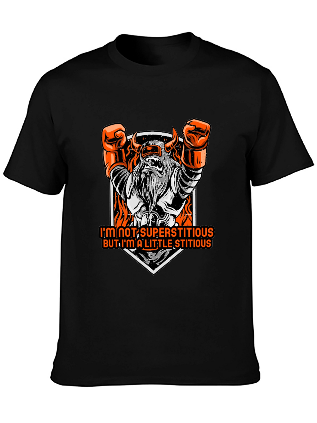 Superstitious Graphic Tee - Black