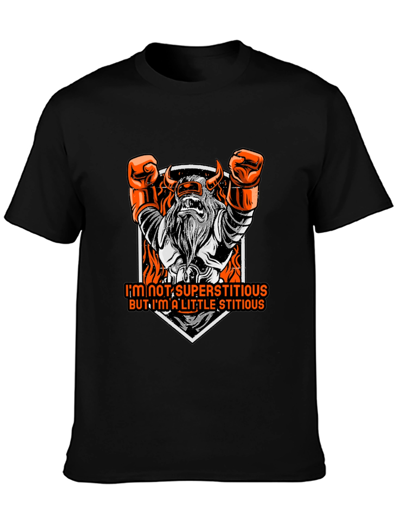 Superstitious Graphic Tee - Black