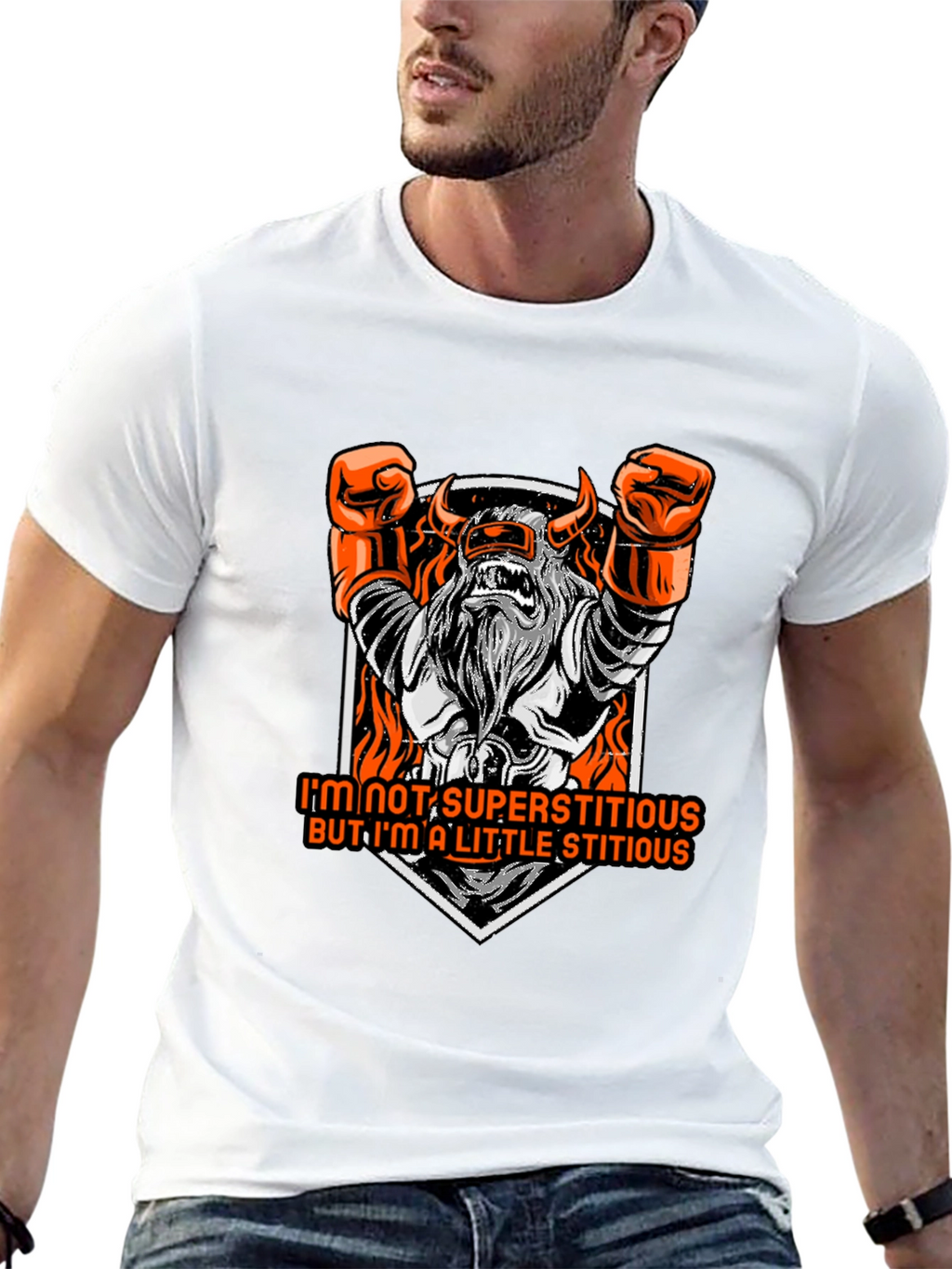 Superstitious Graphic Tee - Black