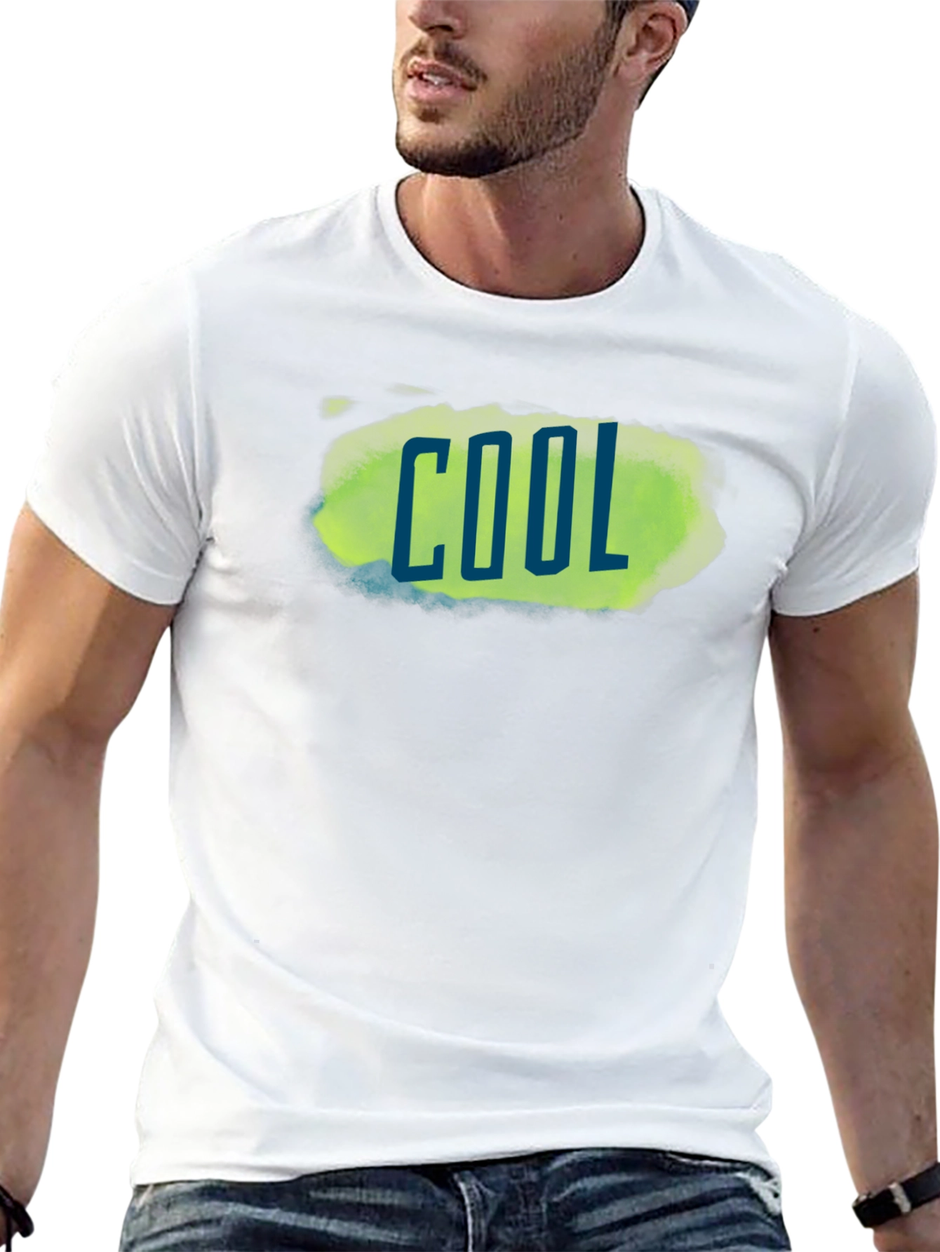 Cool Graphic Print Mens T-Shirt - Black