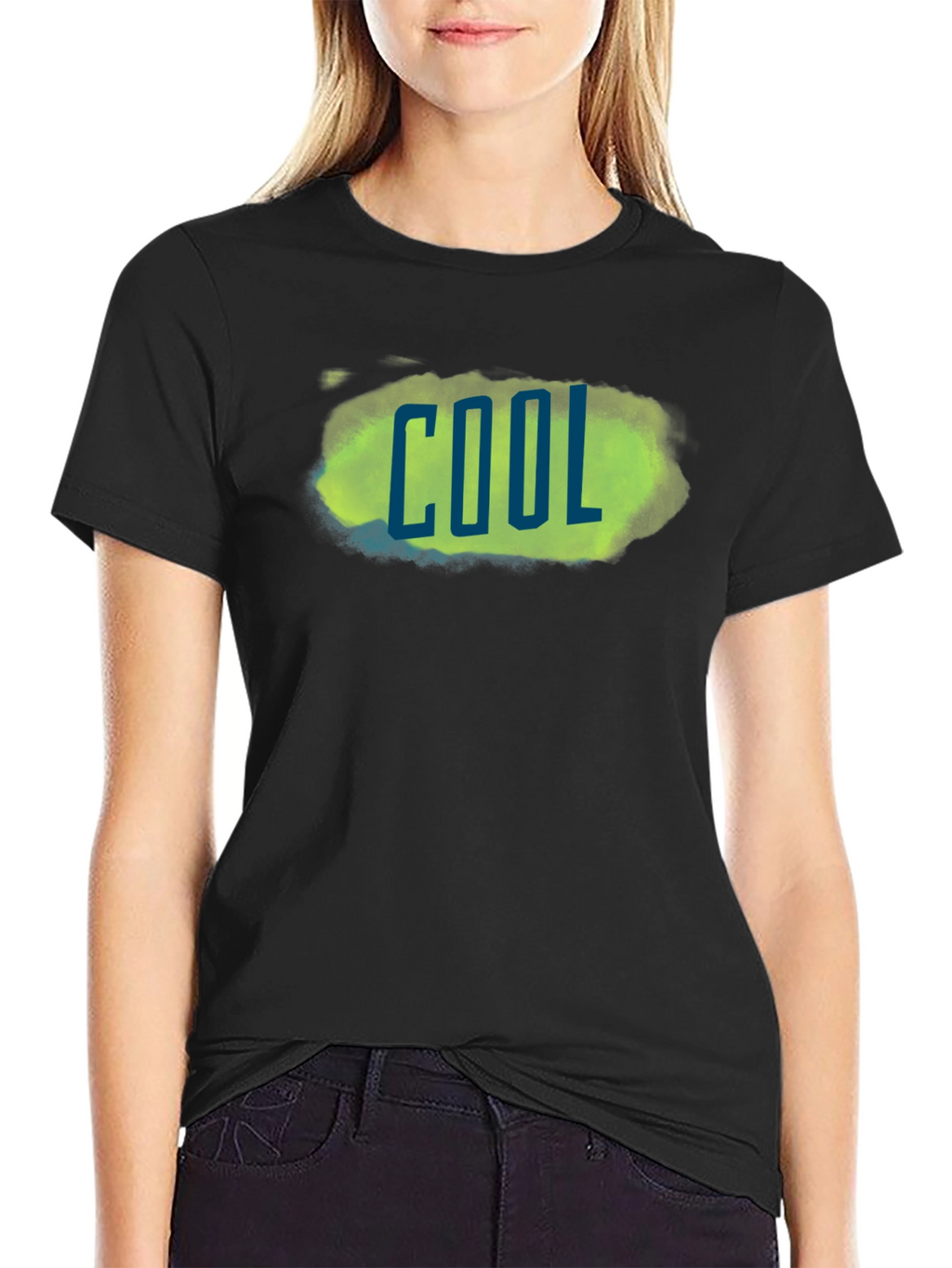 Cool Graphic Print Mens T-Shirt - Black