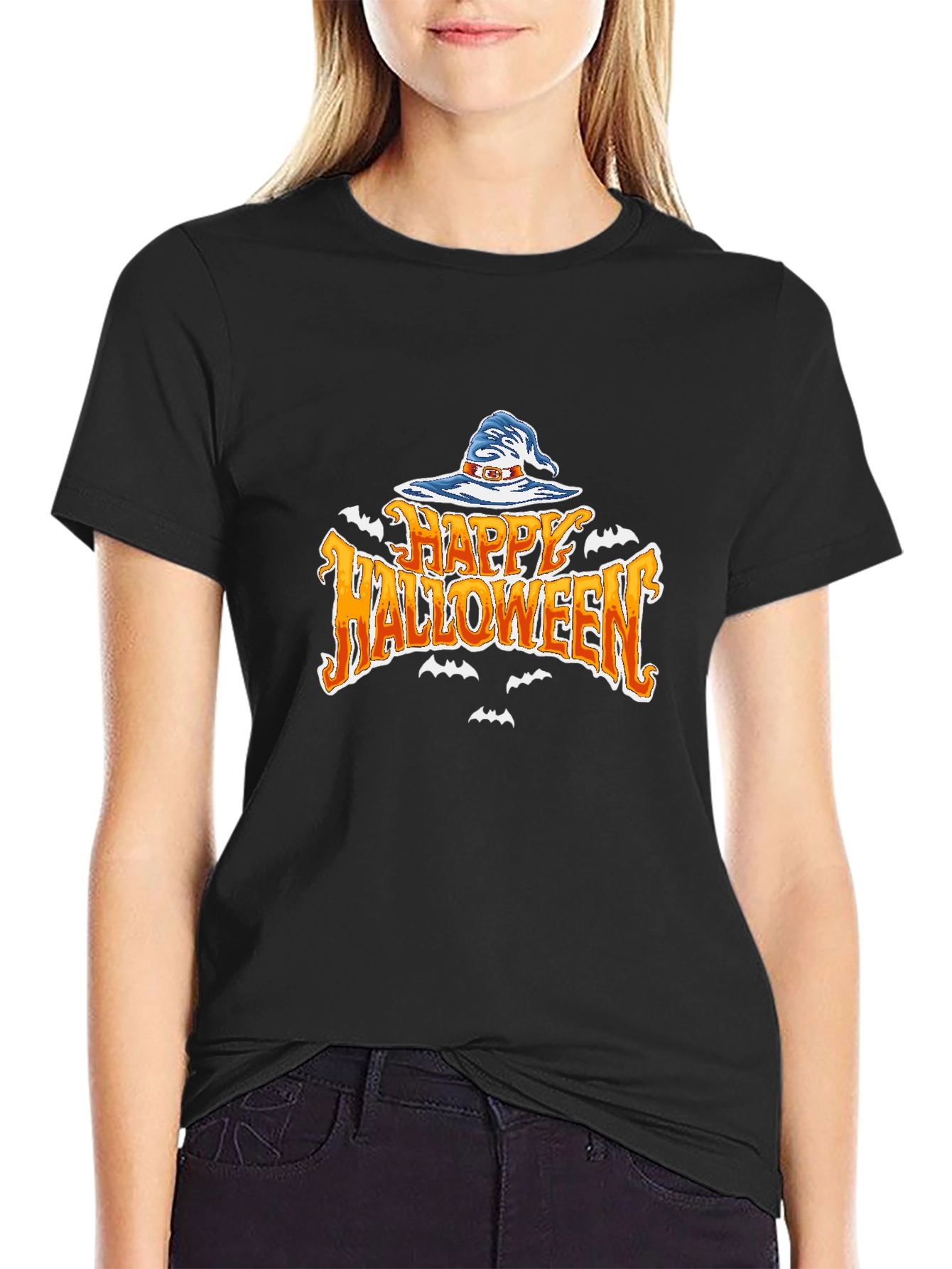 Happy Halloween Witch Hat T-Shirt