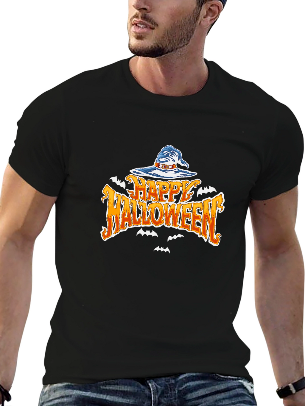Happy Halloween Witch Hat T-Shirt