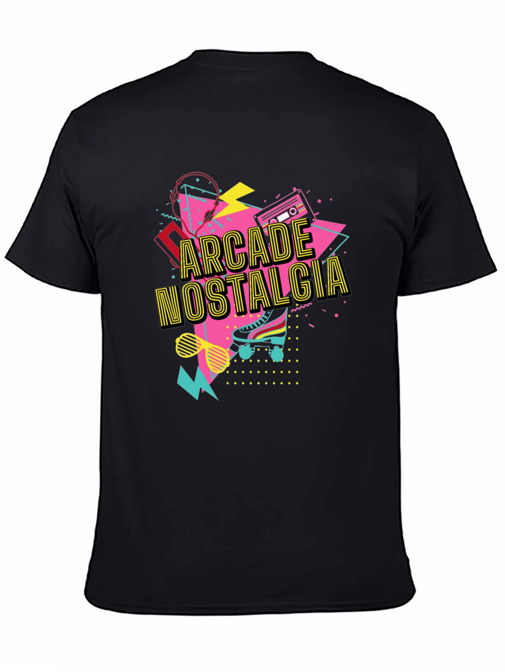 Arcade Nostalgia Graphic Tee - Retro 80s Style T-Shirt