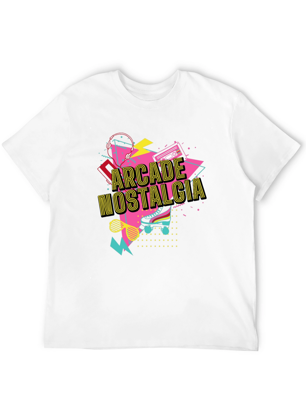 Arcade Nostalgia Graphic Tee - Retro 80s Style T-Shirt