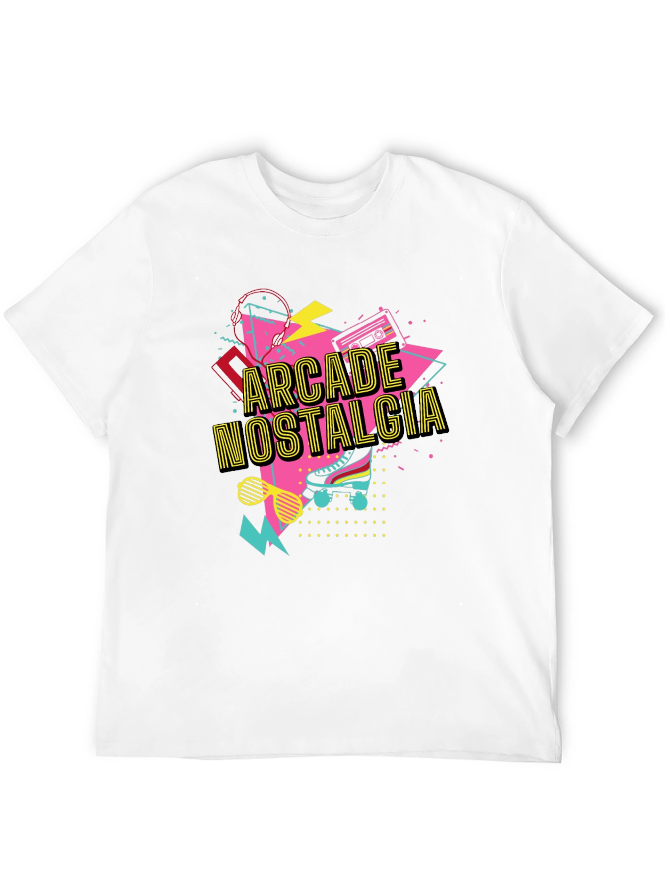Arcade Nostalgia Graphic Tee - Retro 80s Style T-Shirt