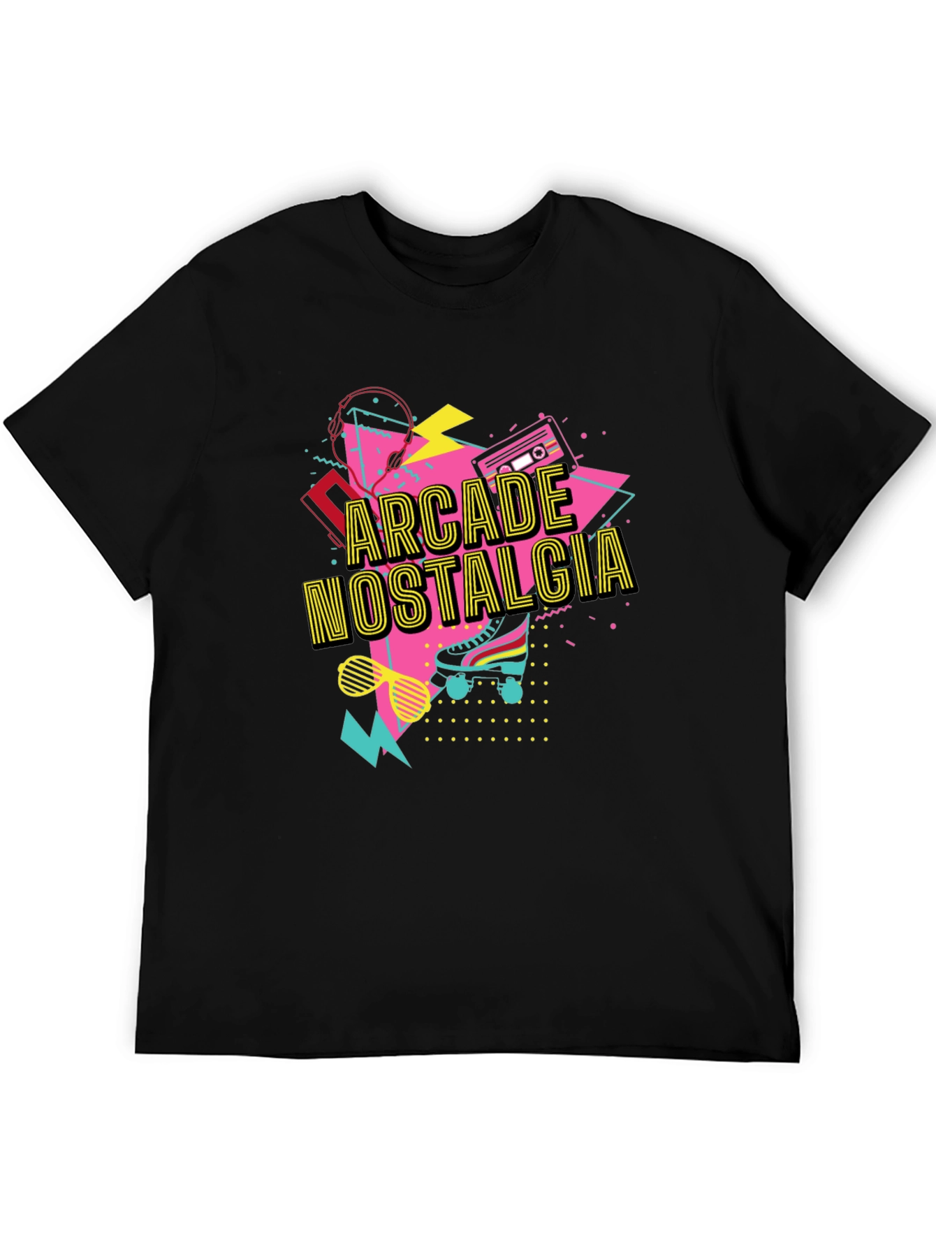 Arcade Nostalgia Graphic Tee - Retro 80s Style T-Shirt