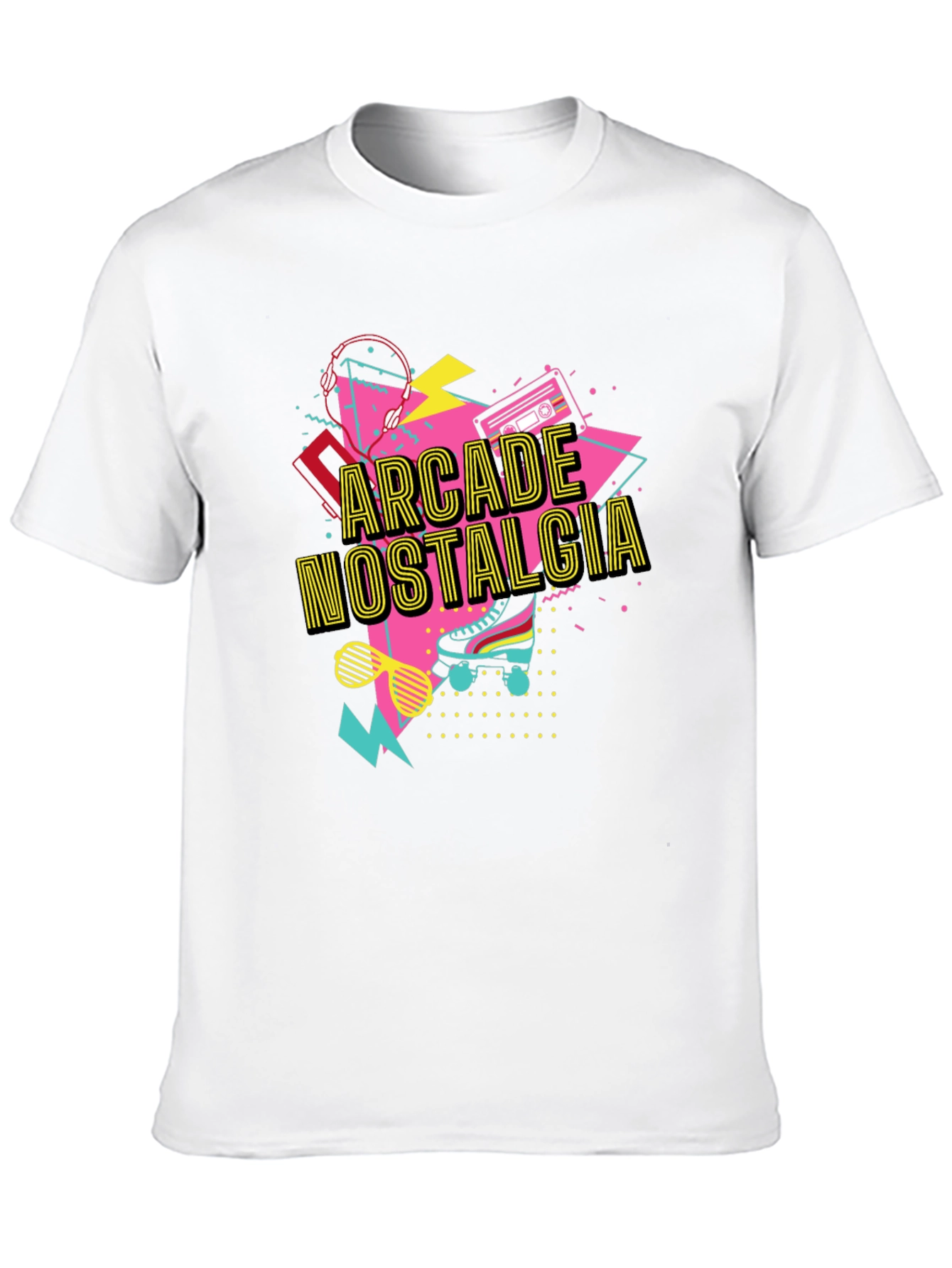 Arcade Nostalgia Graphic Tee - Retro 80s Style T-Shirt