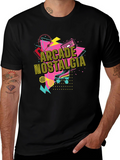 Arcade Nostalgia Graphic Tee - Retro 80s Style T-Shirt